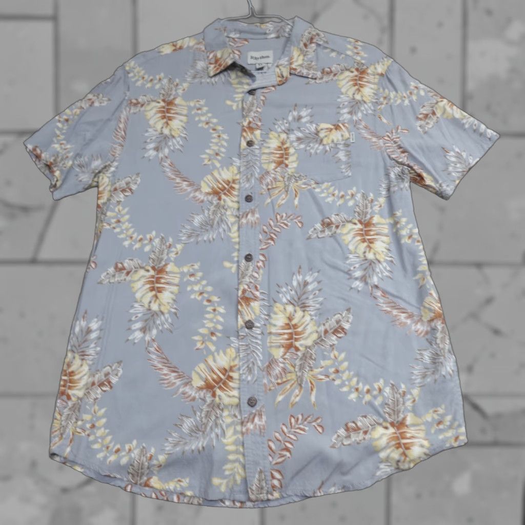 Rhythm Rhythm Blue Floral Print Men's M Short Sleeve Button-Up Rayon Shirt User: Rhythm Men's Blue Floral Print M Short Sleeve Button-Up Rayon Shirt Size US M / EU 48-50 / 2 - 1 Thumbnail