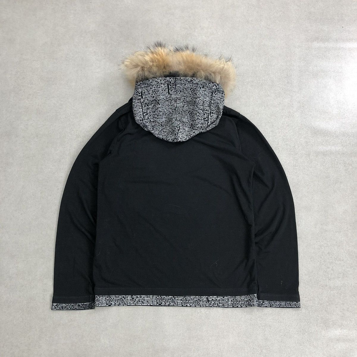 If Six Was Nine × Japanese Brand × Le Grande Bleu (L.G.B.) 2000s Japanese Double Layers Poem Gothic Punk Fur Zip Hoodie Size US L / EU 52-54 / 3 - 14 Thumbnail