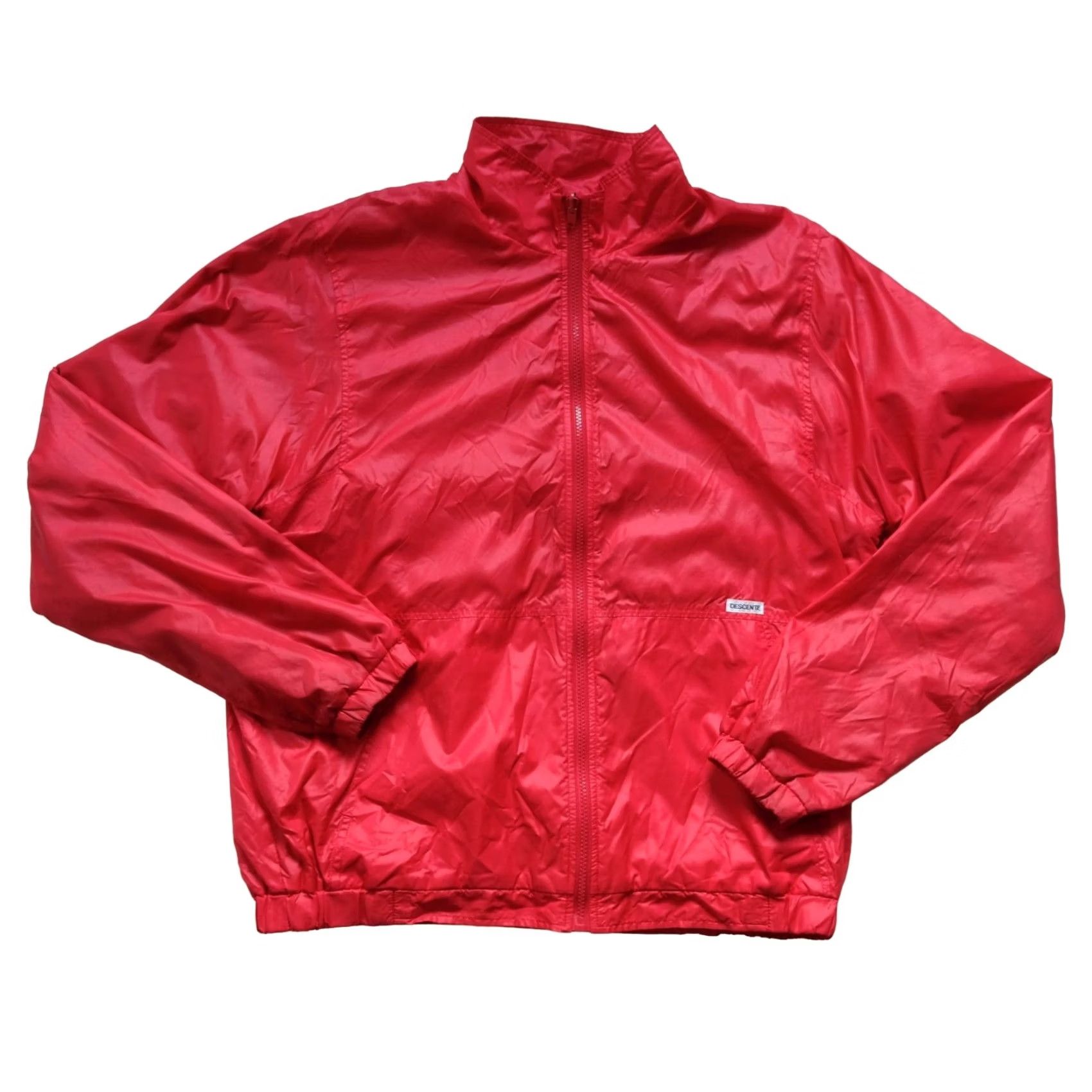 Vintage VINTAGE DESCENTE XL Japan 80s Jacket Outdoor Hiking Reversible Striped Nylon Cotton Red Mens Size US XL / EU 56 / 4 - 6 Thumbnail