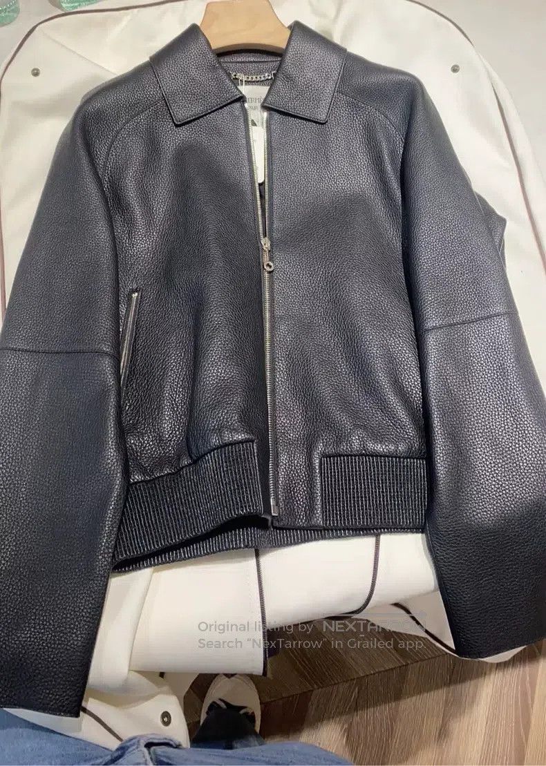 Hermes Hermes Black leather jacket, ultra-short style, suede mate Size XS / US 0-2 / IT 36-38 - 5 Thumbnail