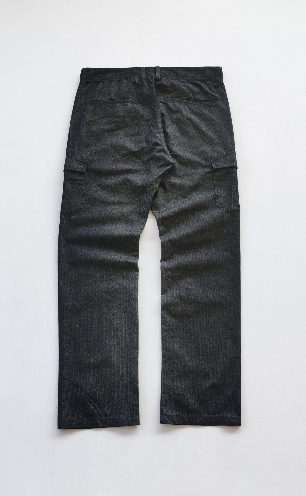 Japanese Brand Avail Japan Striped Zipper Cargo Pants Size US 33 - 6 Thumbnail
