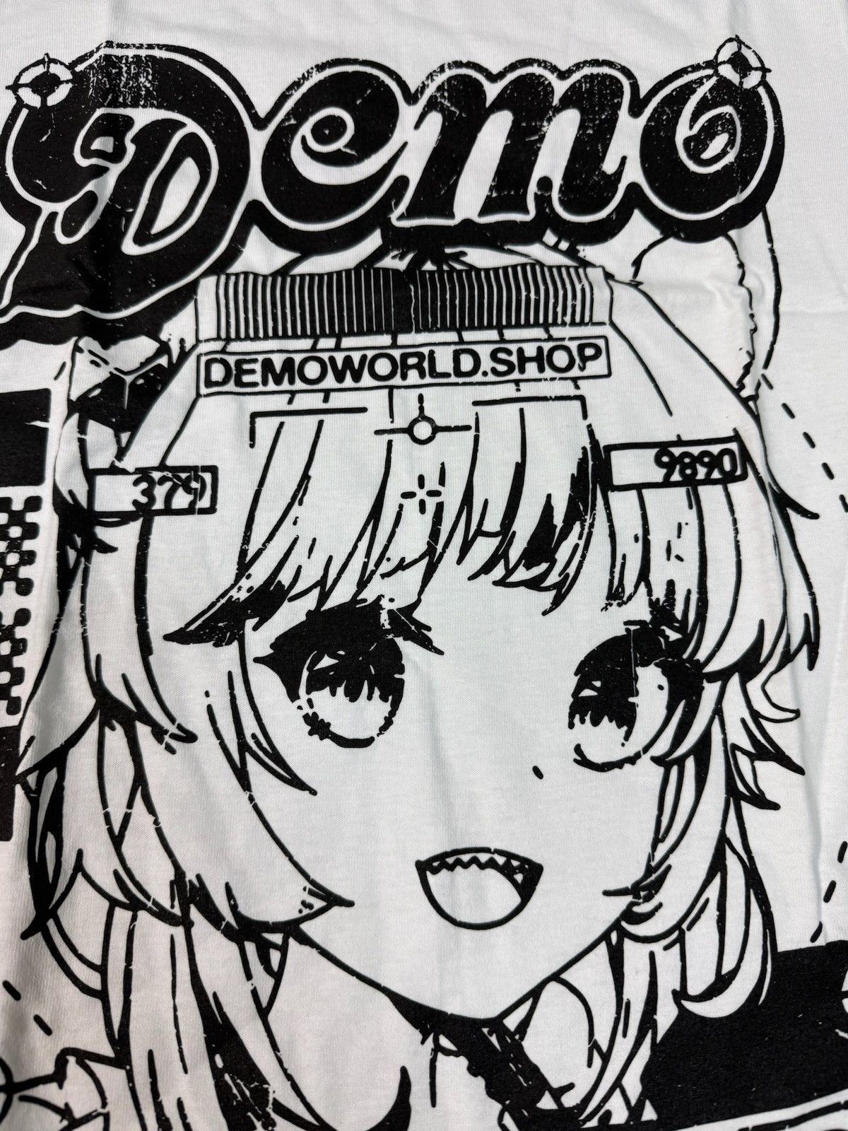 Rap Tees × Vintage Demo World Anime Tee White Small Size US S / EU 44-46 / 1 - 3 Thumbnail