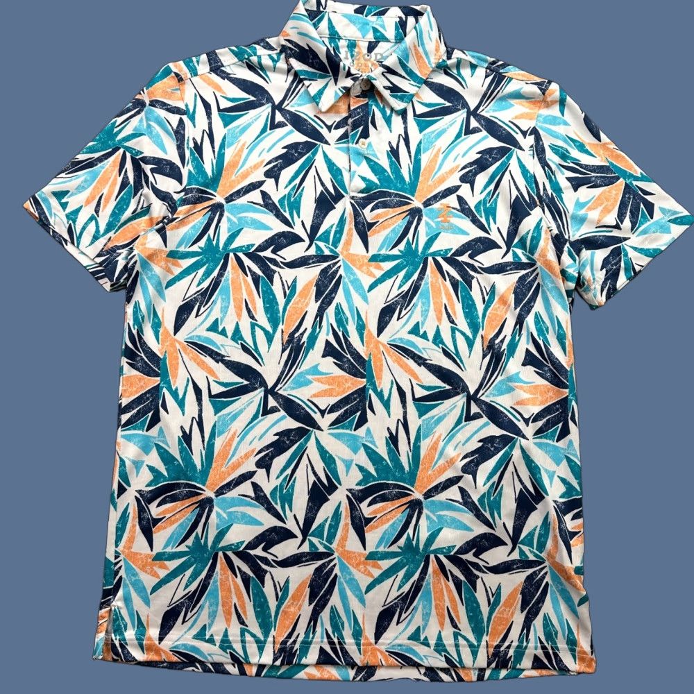 Izod Izod Polo Shirt Mens Small Floral All Over Lightweight Performance Stretch Shirt Size US S / EU 44-46 / 1 - 1 Thumbnail