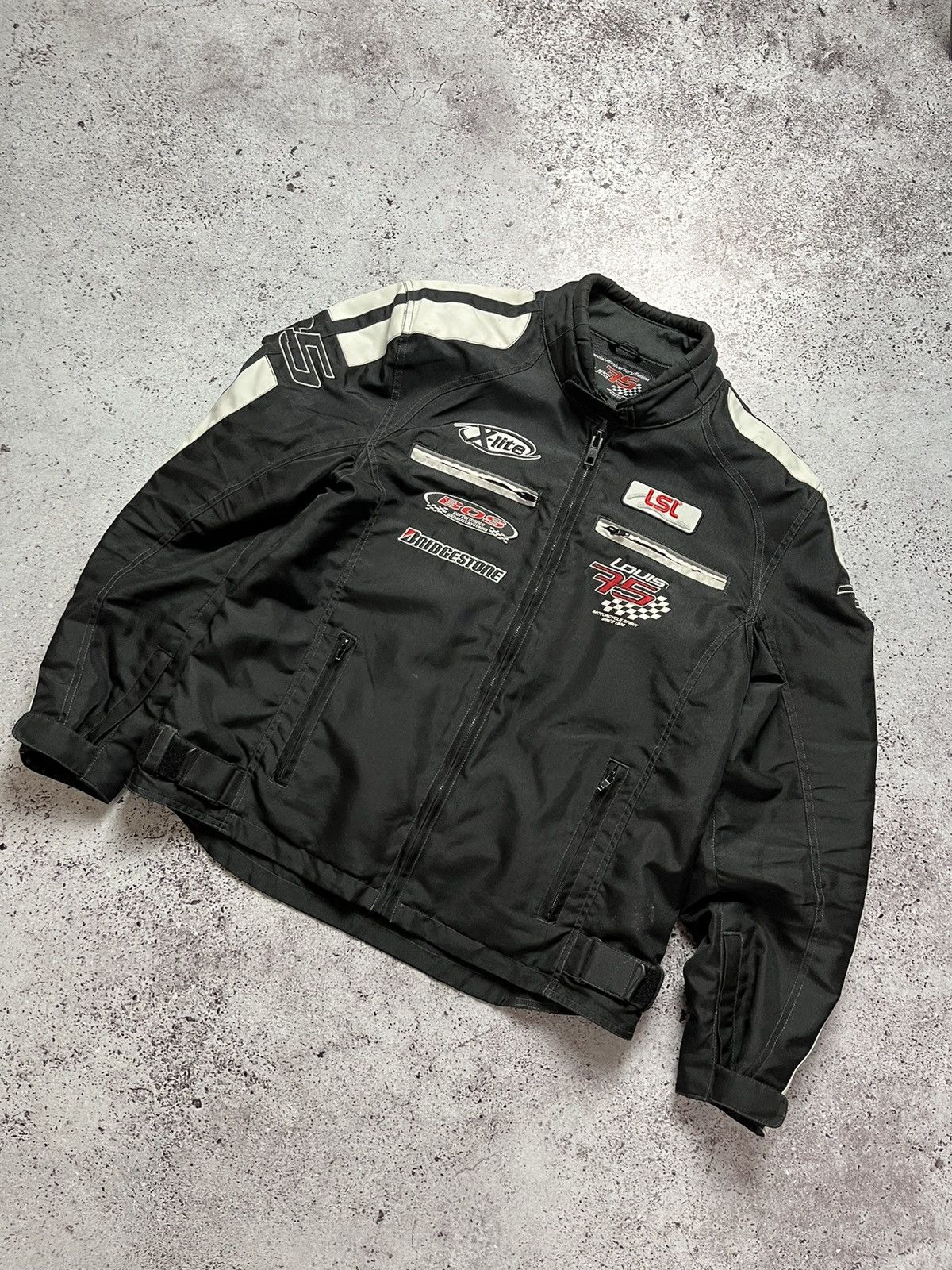 Vintage 🚘Vintage Bridgestone Louis 75 Motorcycle Racing Jacket Size US XL / EU 56 / 4 - 1 Thumbnail