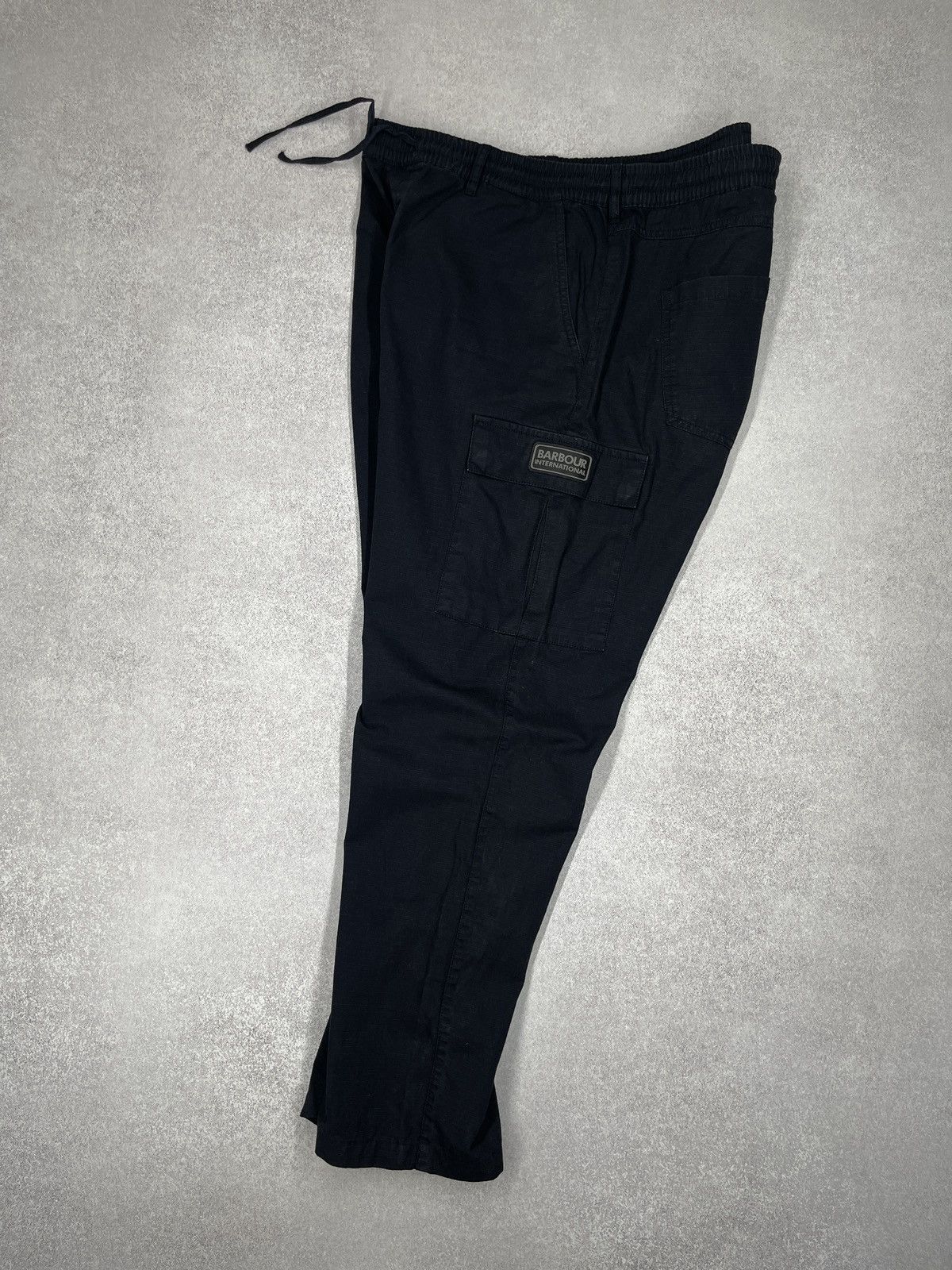Barbour Mens Barbour International Cargo Pants Black Garment Dye Size US 36 / EU 52 - 4 Thumbnail