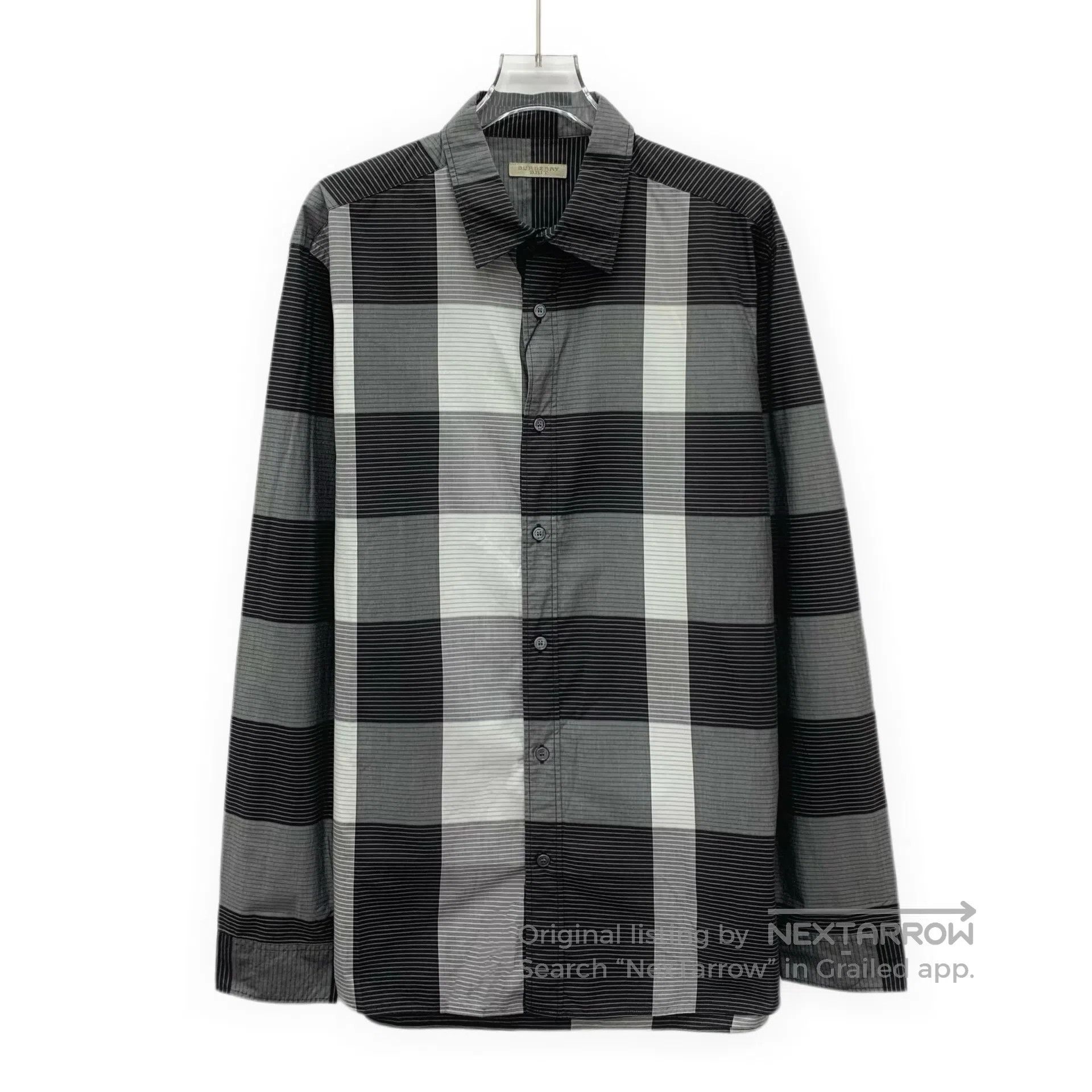 Burberry Burberry Multicolor Plaid Cotton Collar Single Breasted Lo Size US L / EU 52-54 / 3 - 1 Thumbnail