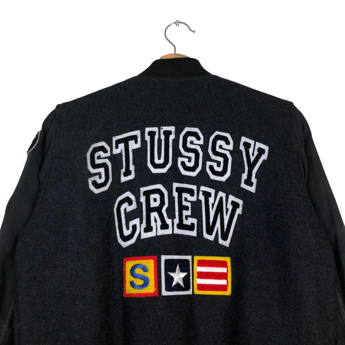 Stussy 🔥STUSSY CREW USA VARSITY JACKET BIG LOGO SPELL OUT Size US M / EU 48-50 / 2 - 9 Thumbnail