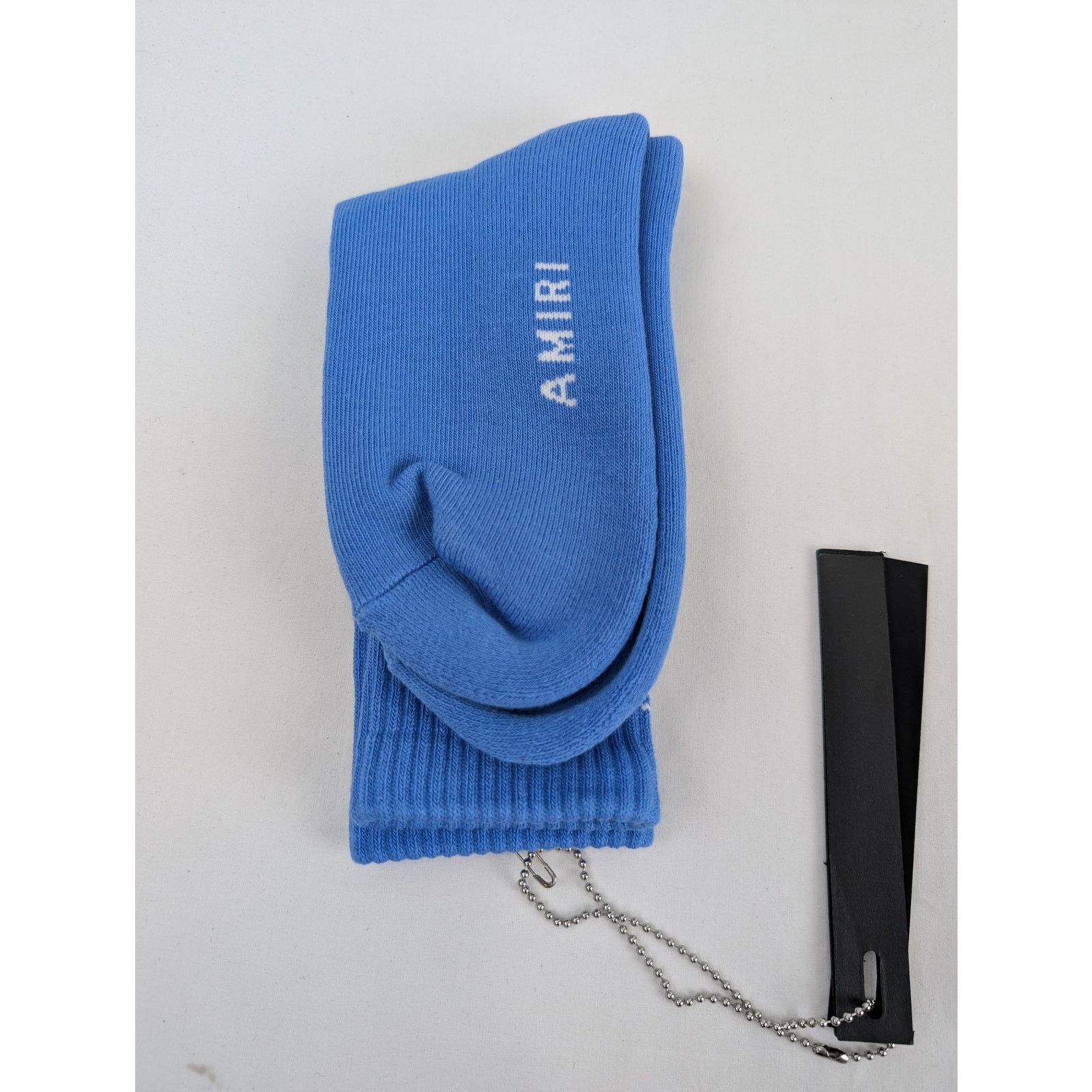 Amiri o1rshd1 Q:3 / Size: 45-46 / Solid Amiri Core Logo Socks Blue Size ONE SIZE - 9 Thumbnail
