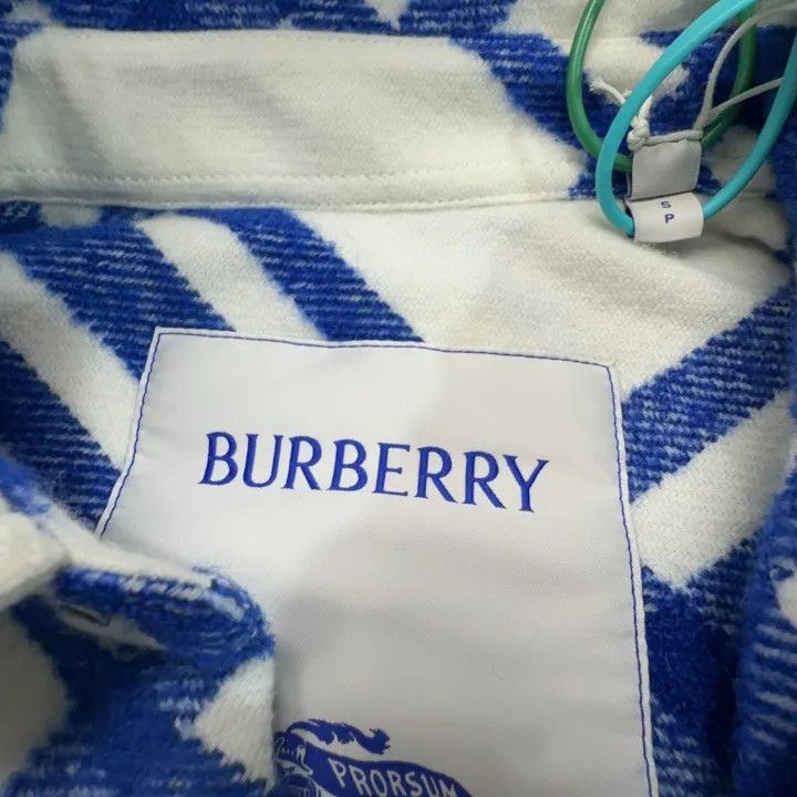 Burberry Burberry Burberry Blue Striped Long Sleeve Shirt-2507 Size US S / EU 44-46 / 1 - 2 Thumbnail