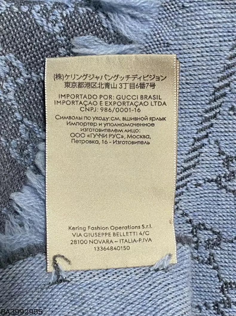 Gucci Gucci Gray full-print scarf 2501-Nextarrow Size ONE SIZE - 6 Thumbnail