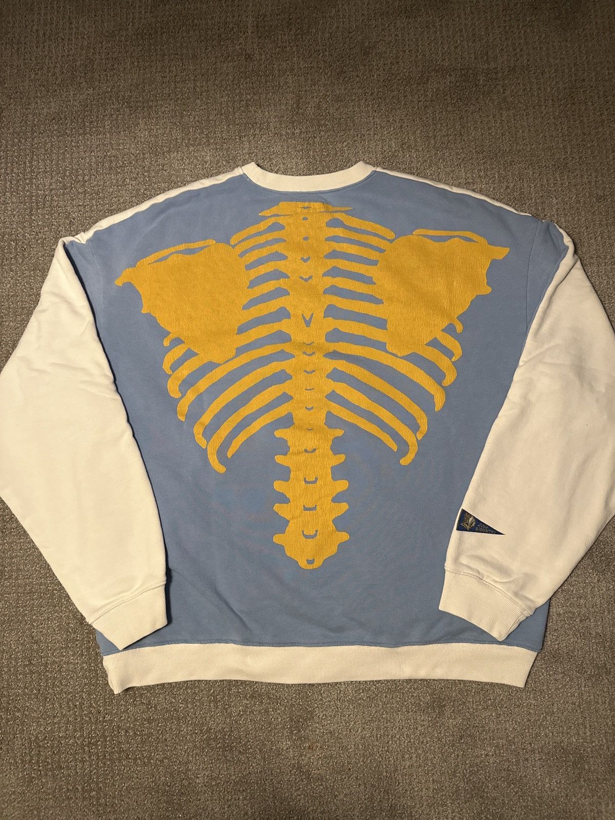 Kapital 2 Tones Remake Bone Crewneck