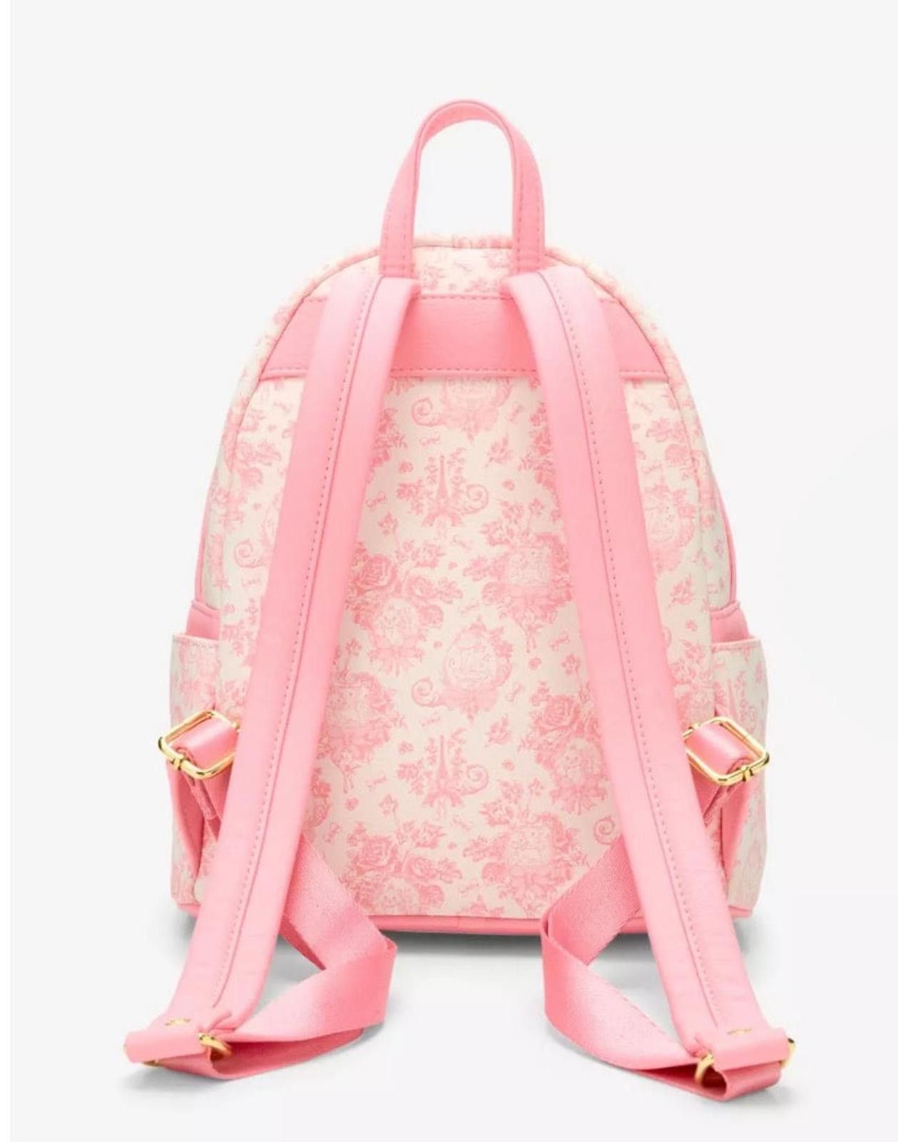 Loungefly Disney Aristocats Marie Toile Print Mini Backpack display picture 2