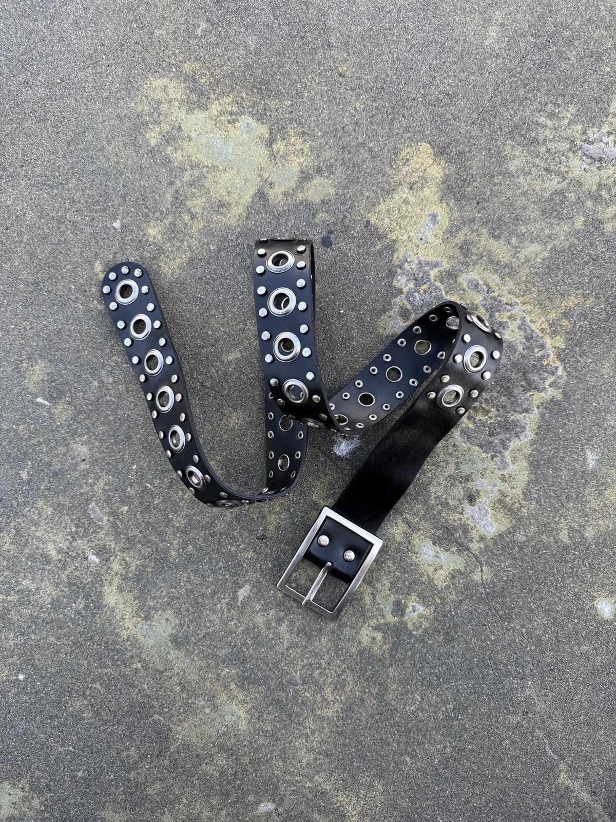 Vintage Studed Belt With One Prong Design Size ONE SIZE - 1 Thumbnail