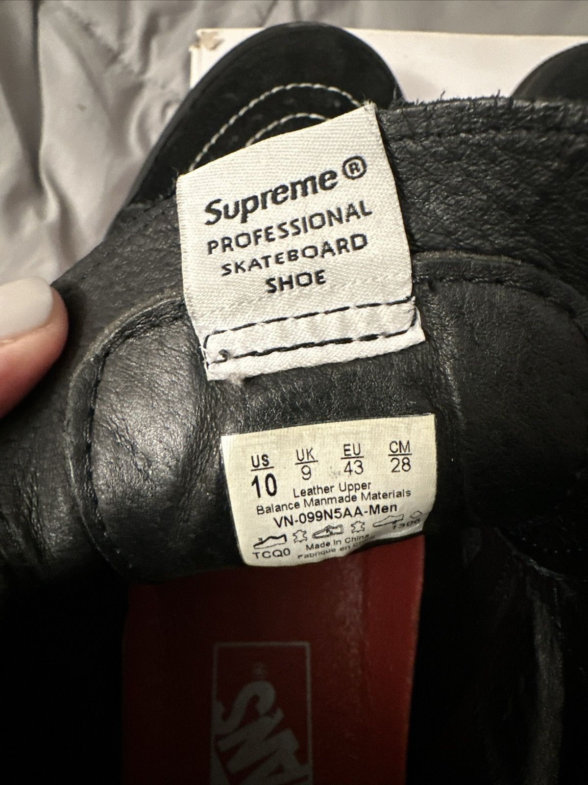 Supreme Vans Supreme x Vans Sk8 hi pro black velvet Grailed