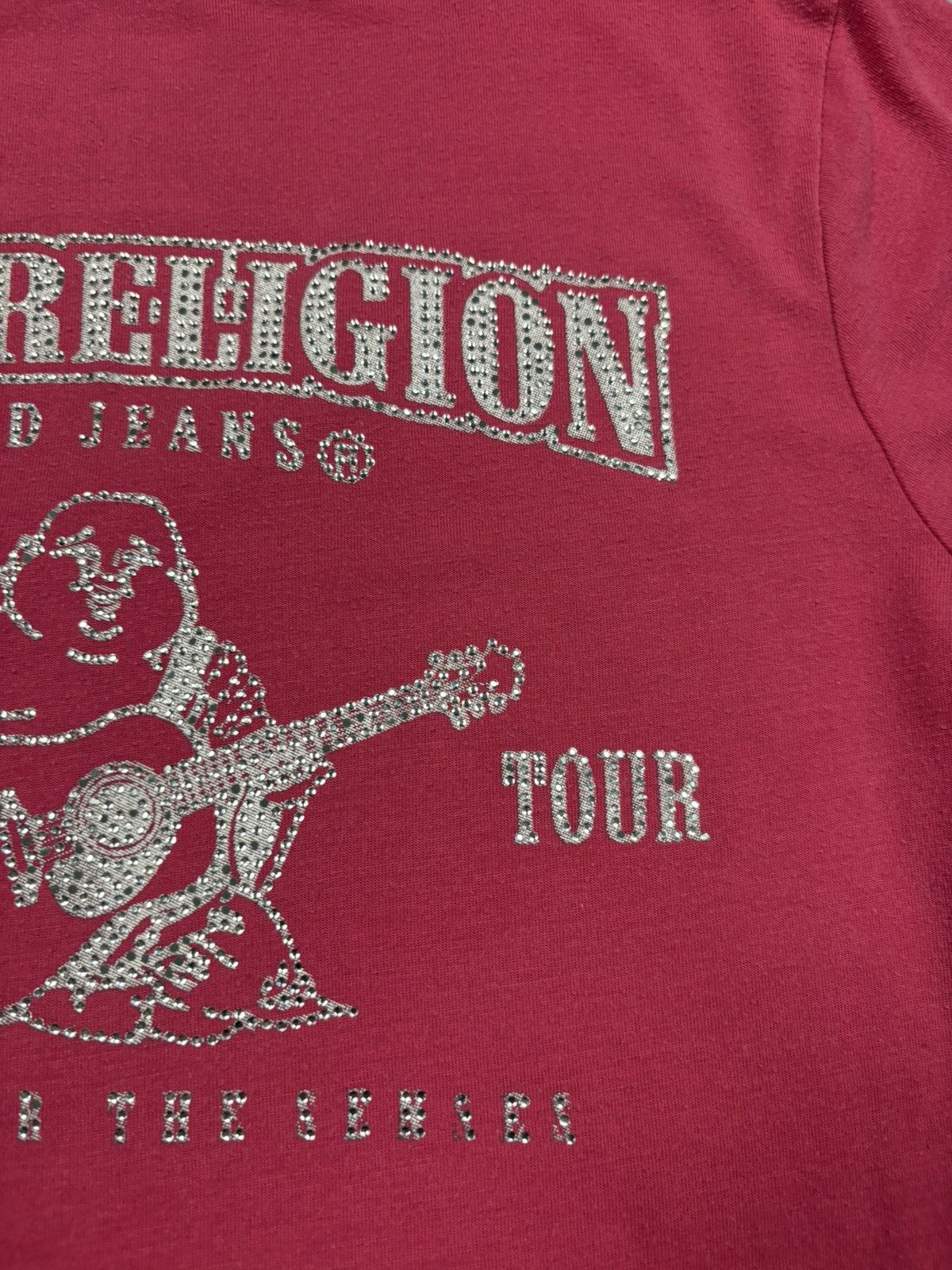 True Religion Vintage 2000s True Religion Y2K Rhinestone Big Logo Tee S Size S / US 4 / IT 40 - 7 Thumbnail