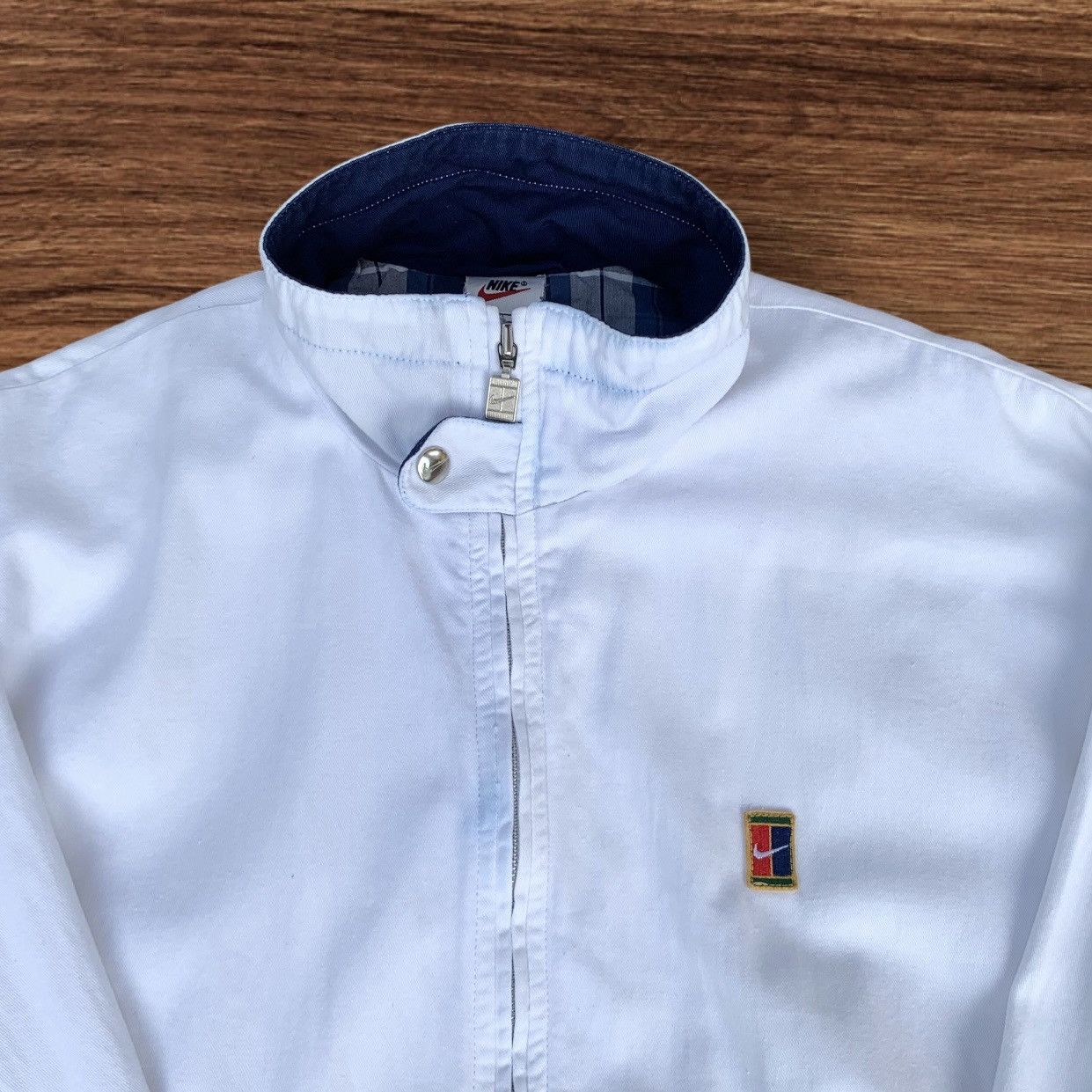 Nike Vintage 1990s Nike Court Zipper Jacket Size US M / EU 48-50 / 2 - 6 Thumbnail