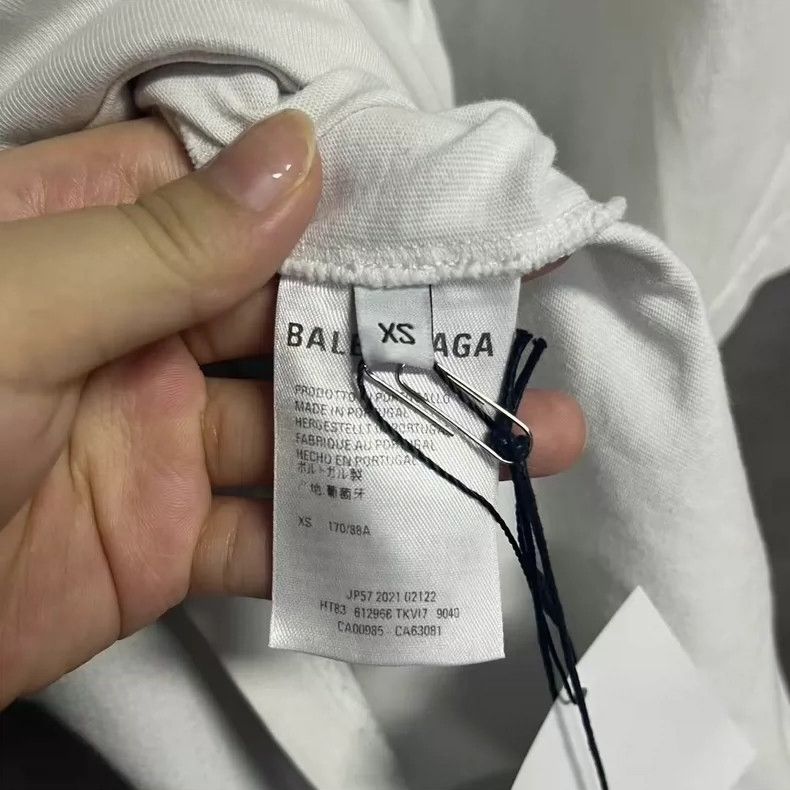 Balenciaga Balenciaga White Logo monogram pullover short sleeve T-shi Size US XS / EU 42 / 0 - 6 Thumbnail