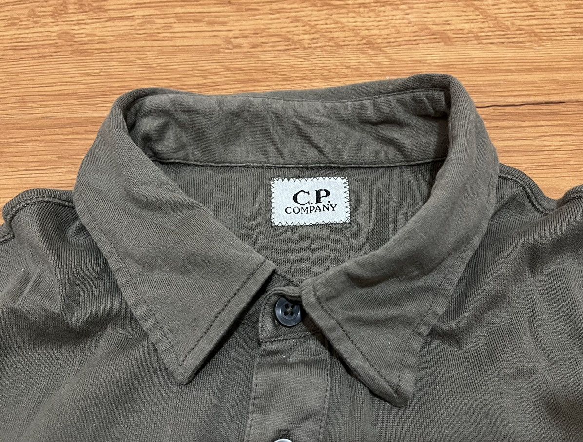 C.P. Company CP Company Army Green Polo Tee Size US L / EU 52-54 / 3 - 5 Thumbnail