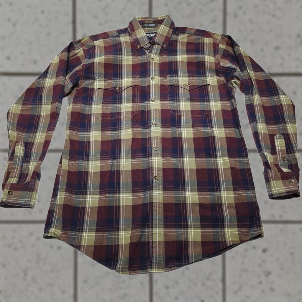 Vintage Mens Resistol Rode Wear Plaid Button Up Vintage 100% Cotton Size Medium Shirt Button-Down Pockets Casual Size US M / EU 48-50 / 2 - 1 Thumbnail