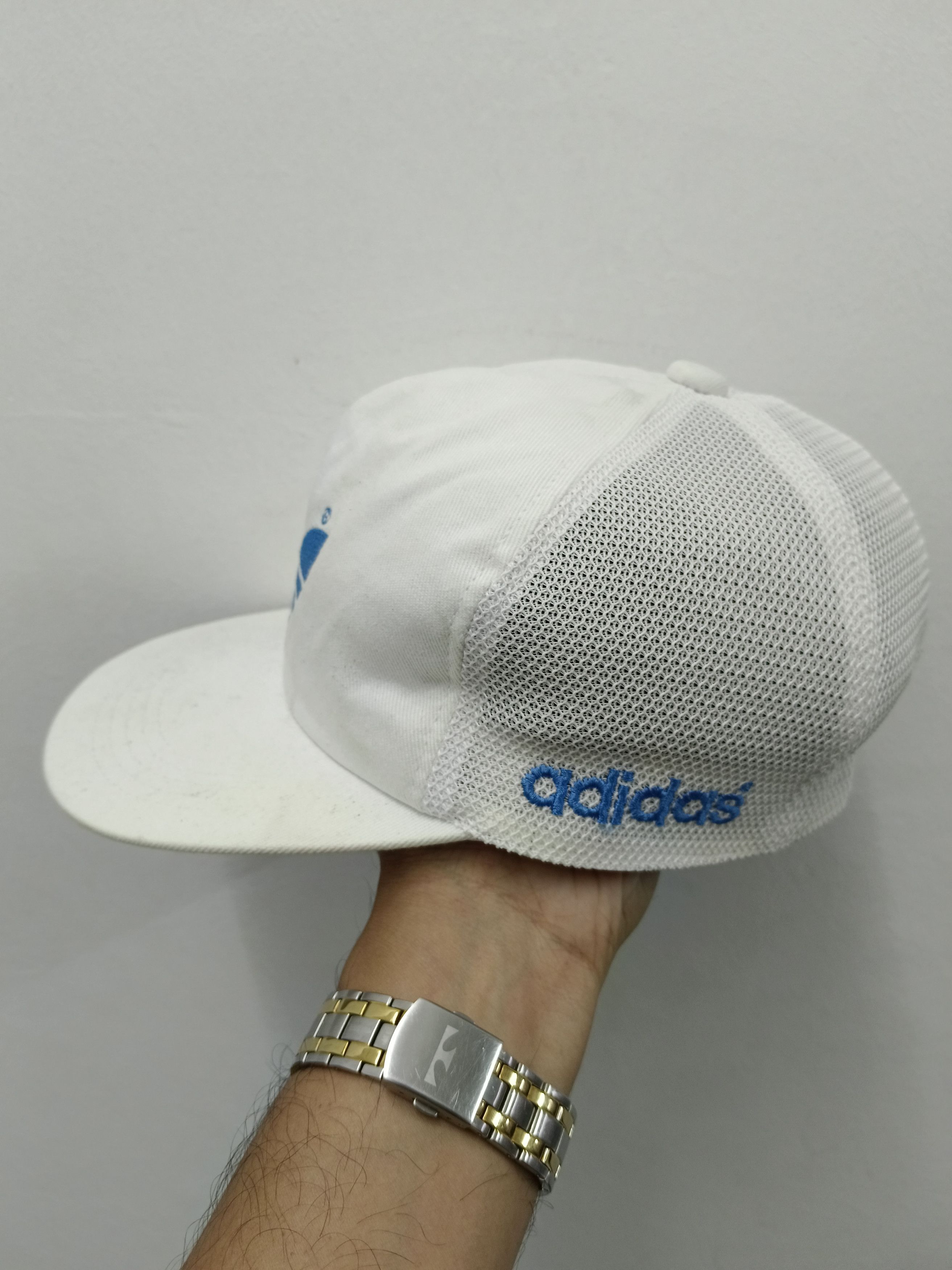 Adidas Vintage Adidas Trefoil Big Logo Cap 90s (L-59cm) Size ONE SIZE - 4 Thumbnail