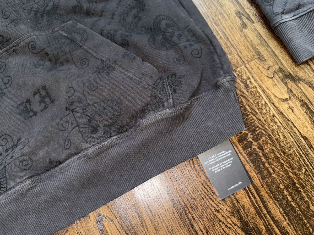 Rhude Rhude Paisley Monogram Hoodie Vintage Black Size Medium Size US M / EU 48-50 / 2 - 11 Thumbnail