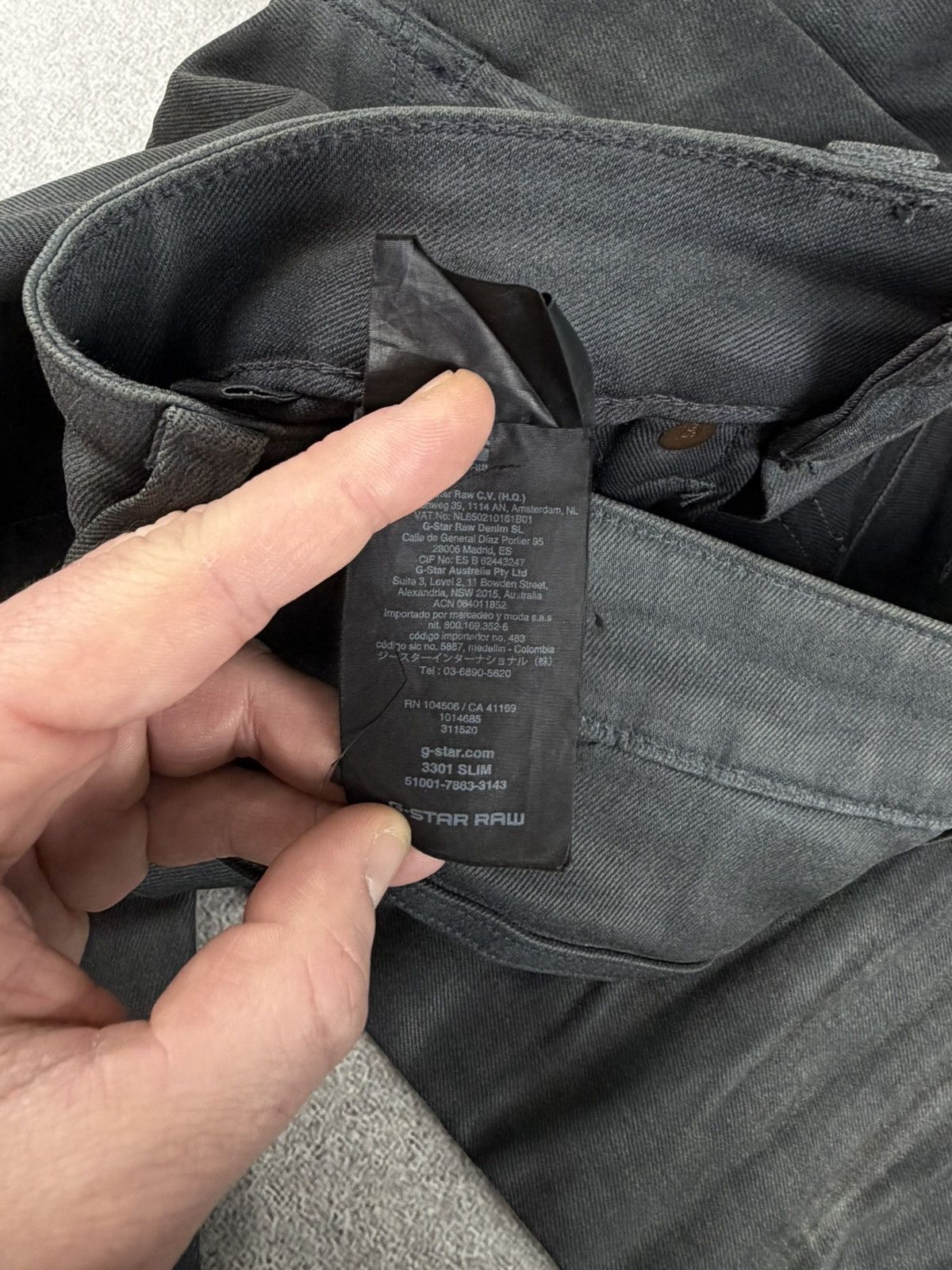 G-Star G-Star Raw 3301 Slim Denim Jeans Men’s Size 28x34 Size US 28 / EU 44 - 13 Thumbnail