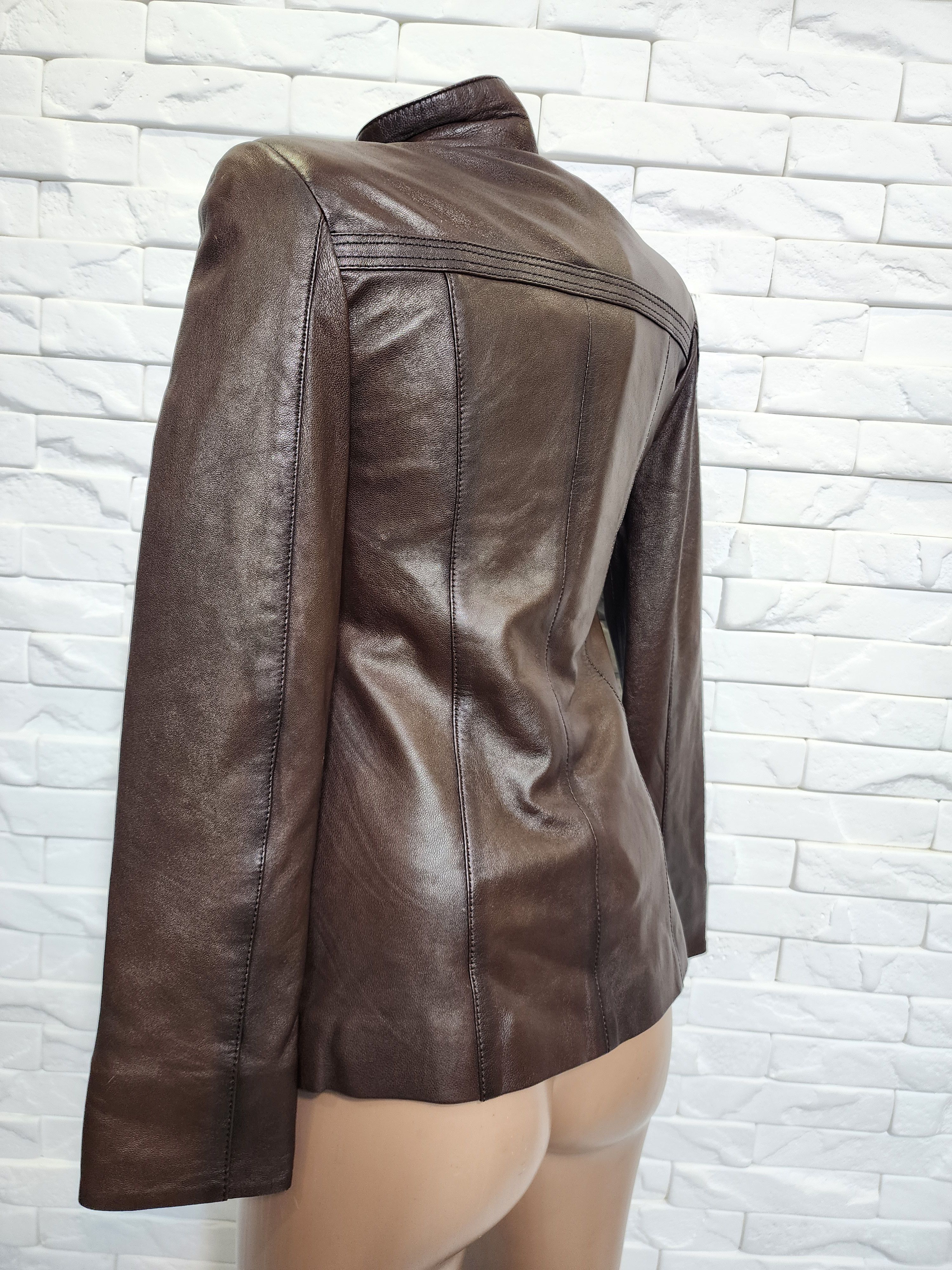 Genuine Leather Leather Women's Jacket: Button-Down Soft Leather Size XS / US 0-2 / IT 36-38 - 6 Thumbnail