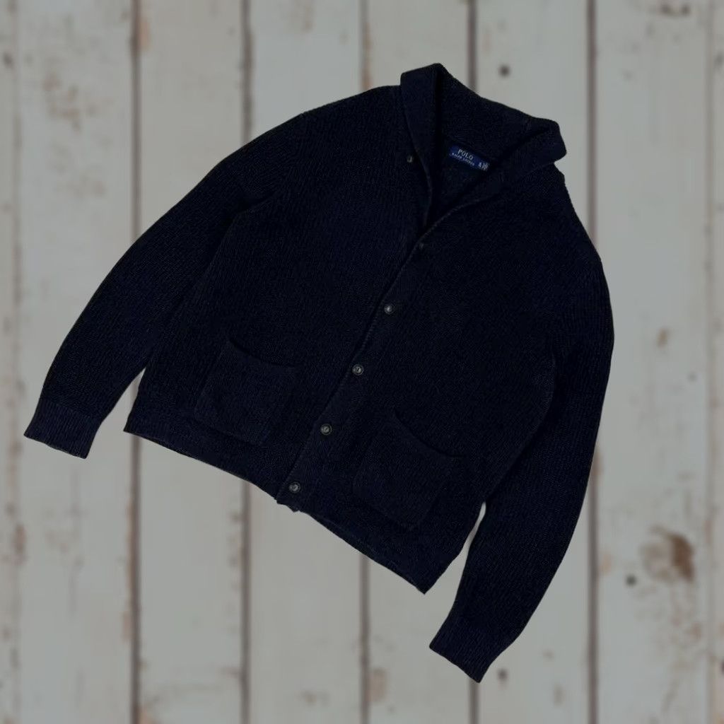 Polo Ralph Lauren VINTAGE Polo Ralph Lauren Cardigan Sweater Shirt XL Blue (Men) Size US XL / EU 56 / 4 - 1 Thumbnail