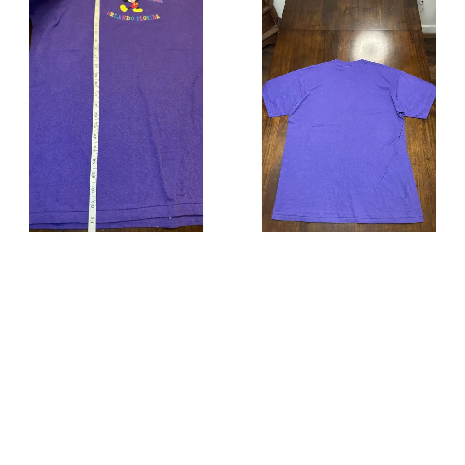 Mickey Unlimited VINTAGE Mickey Unlimited Disney World Florida Purple T-Shirt XL Men Mickey Mouse Short Sleeve Crew Neck Embroidered Logo 90s Theme Park Cartoons Size US XL / EU 56 / 4 - 8 Thumbnail