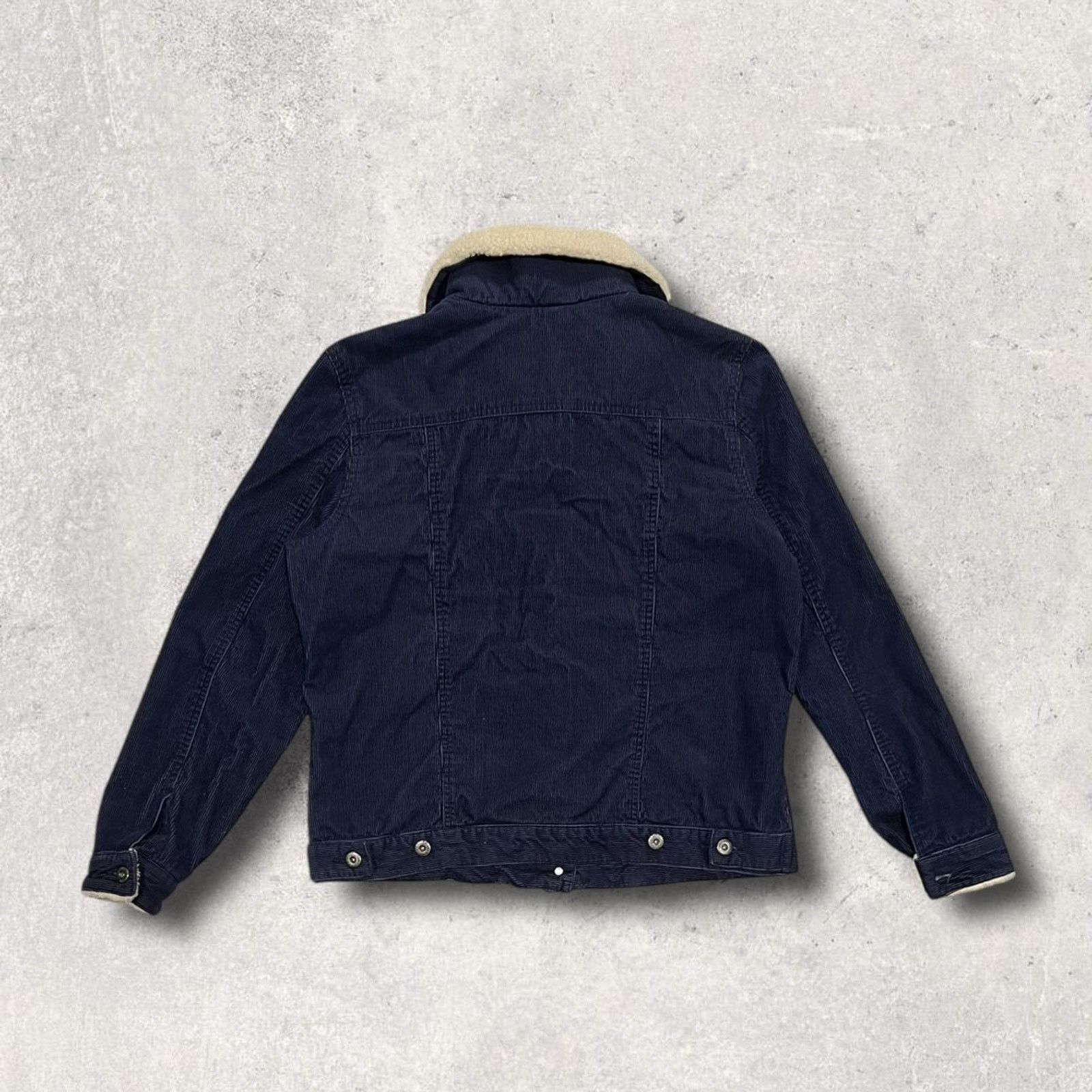 Levi's Steve & Barry’s Blue Corduroy Sherpa Collar Trucker Jacket Size US XL / EU 56 / 4 - 3 Thumbnail