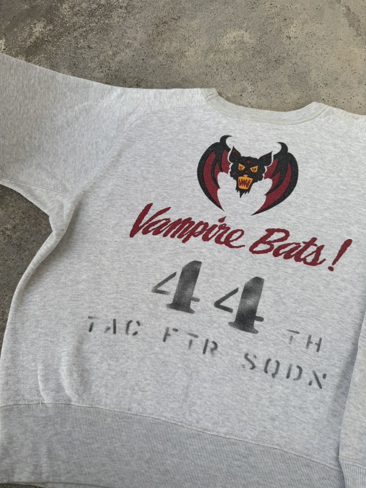 Buzz Rickson's Vintage Buzz Rickson Vampire Bats 44th TAC FTR SODN Crewneck Size US M / EU 48-50 / 2 - 3 Thumbnail