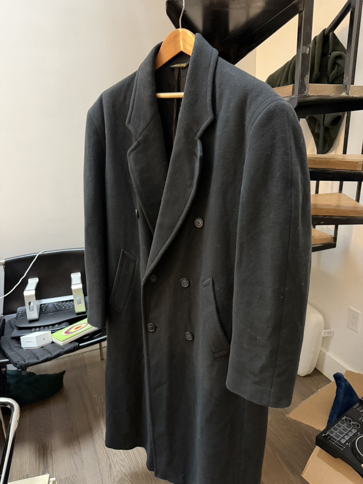 Other Vintage Italian wool/cashmere double breasted coat Size US XL / EU 56 / 4 - 5 Thumbnail
