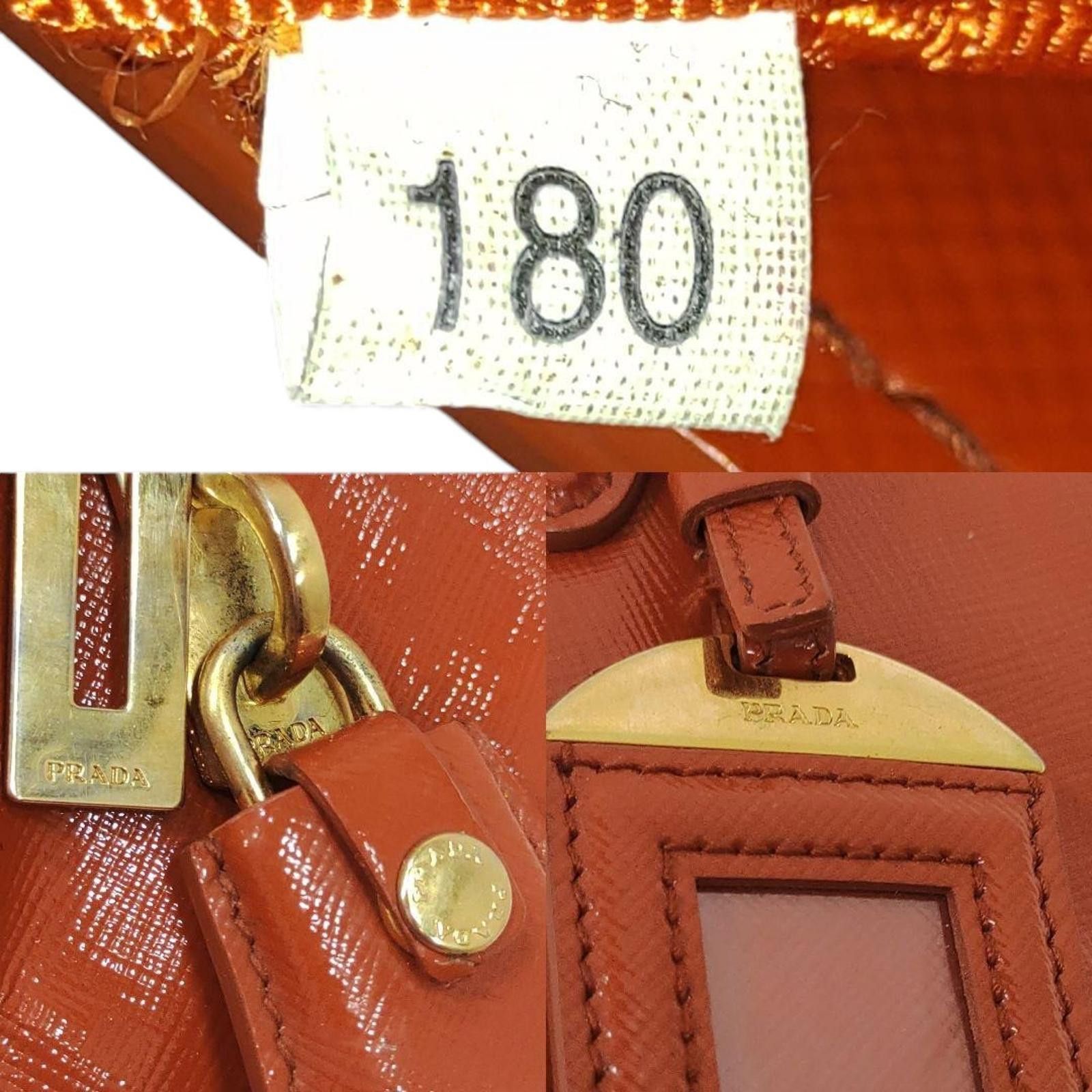 Prada Prada - Orange Leather Handbag Size ONE SIZE - 9 Thumbnail