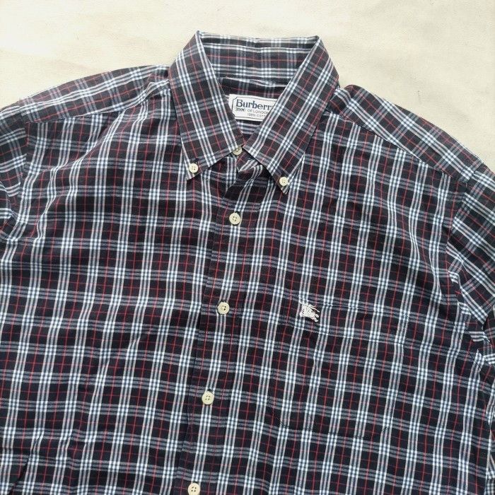 Burberry × Vintage 90s Burberrys London nova check casual button down shirt Size US M / EU 48-50 / 2 - 3 Thumbnail
