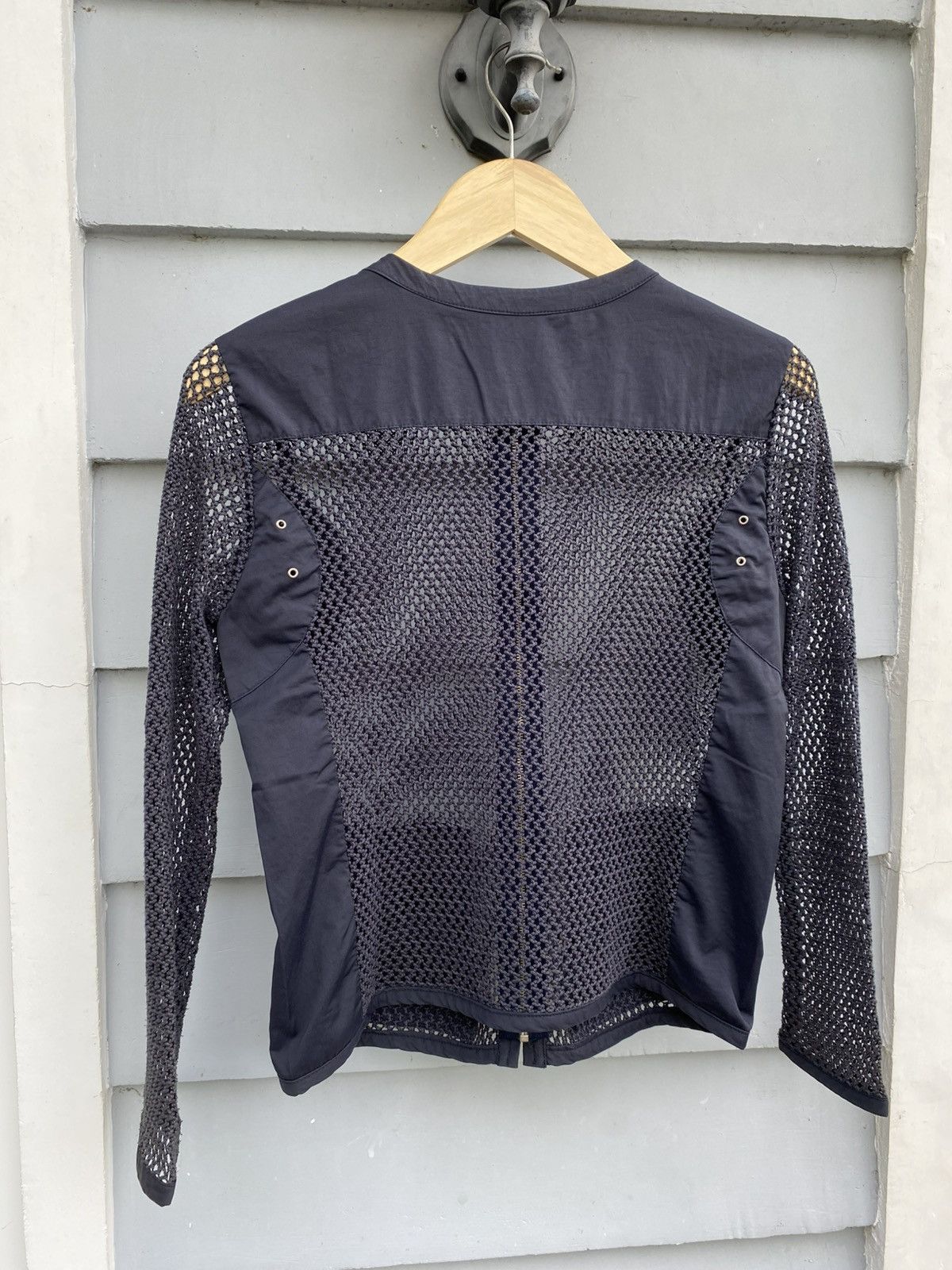 Designer × Vintage Fishnet Cool Rick Owens Style Mesh Longsleeve Size US M / EU 48-50 / 2 - 2 Thumbnail