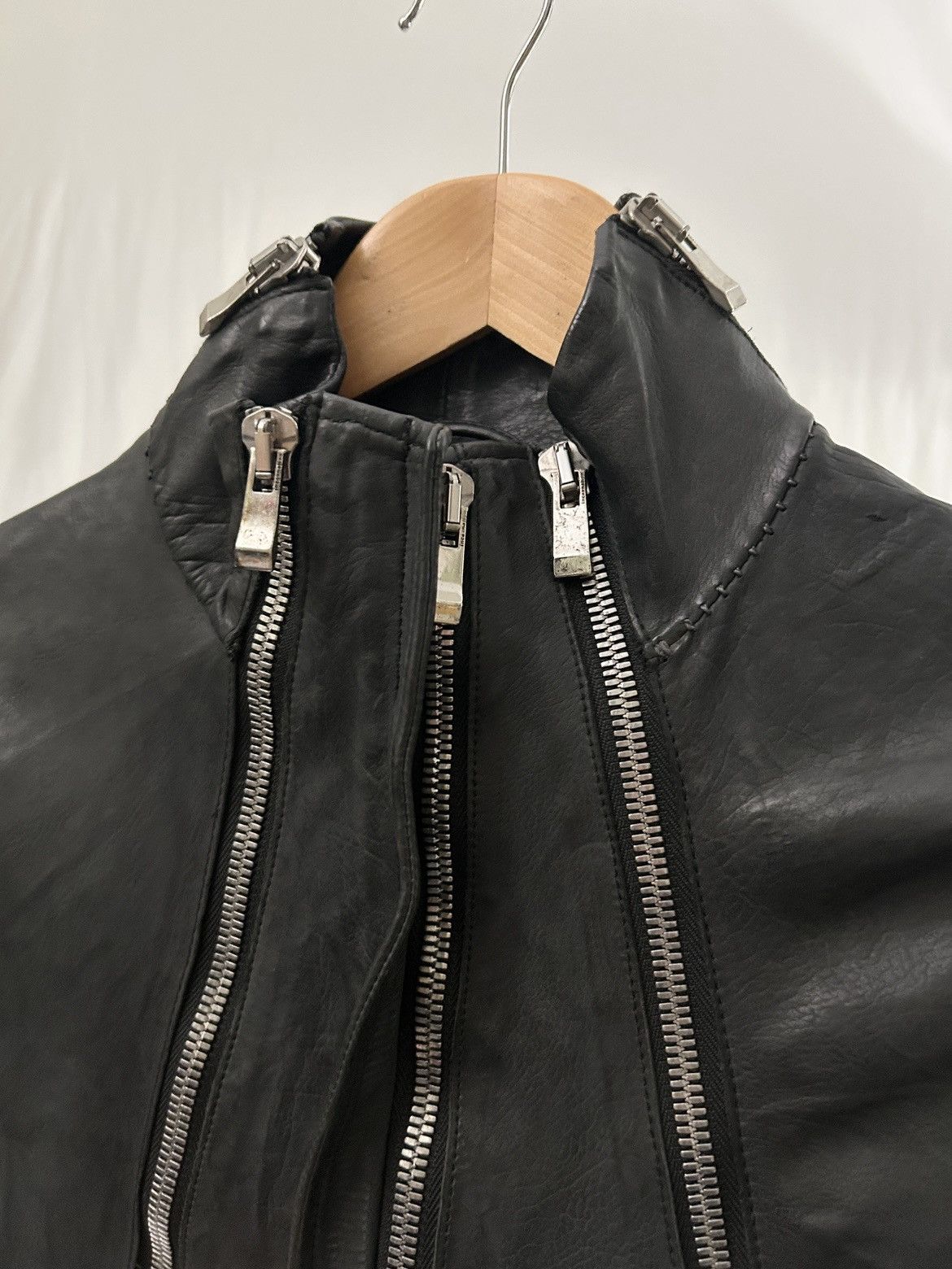 Incarnation Incarnation Zipper Sleeve Leather Jacket Size US S / EU 44-46 / 1 - 9 Thumbnail