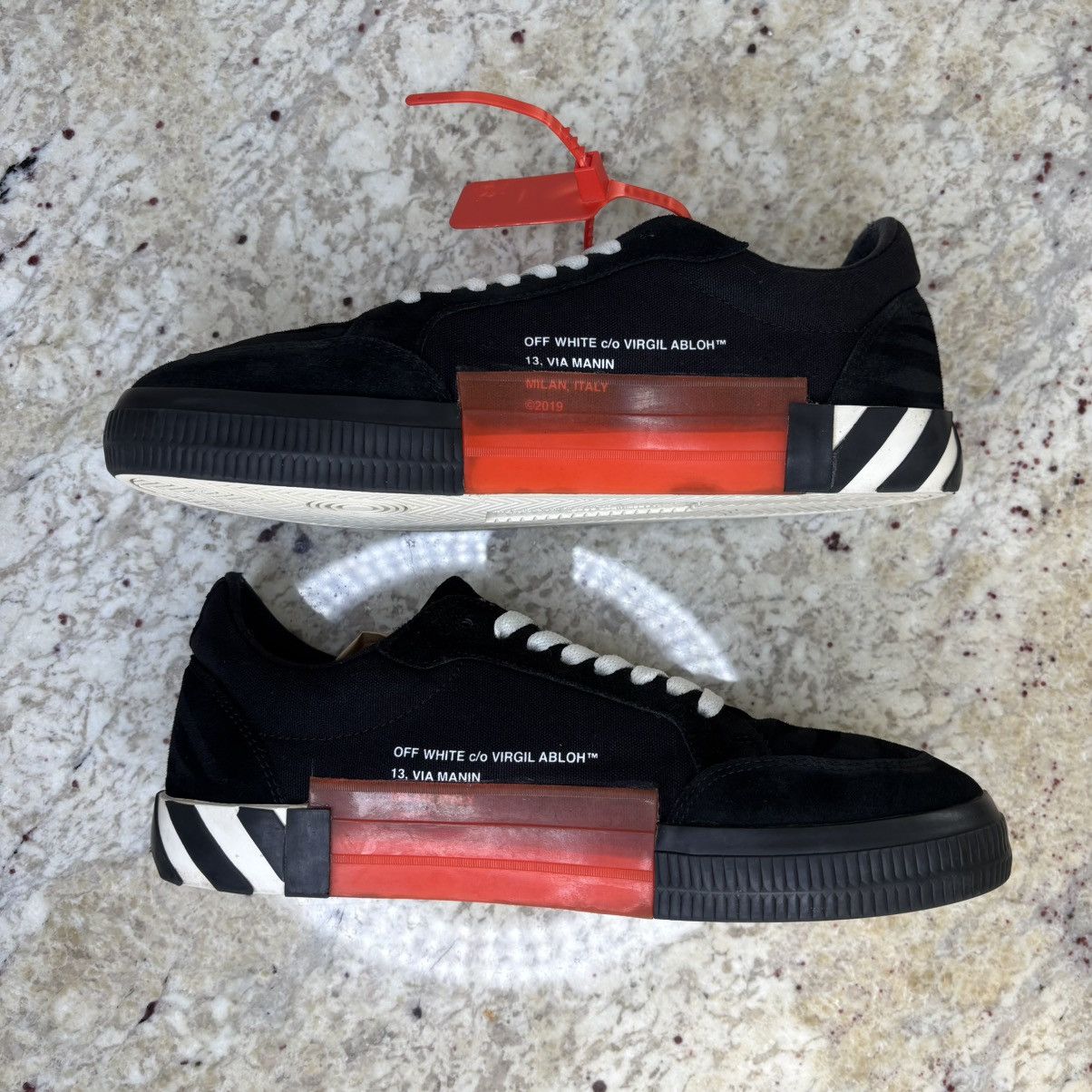 Off-White Size 11/45 EU-Off-White Vulc Low Black Fuchsia Clean W Box Size US 11 / EU 44 - 3 Thumbnail