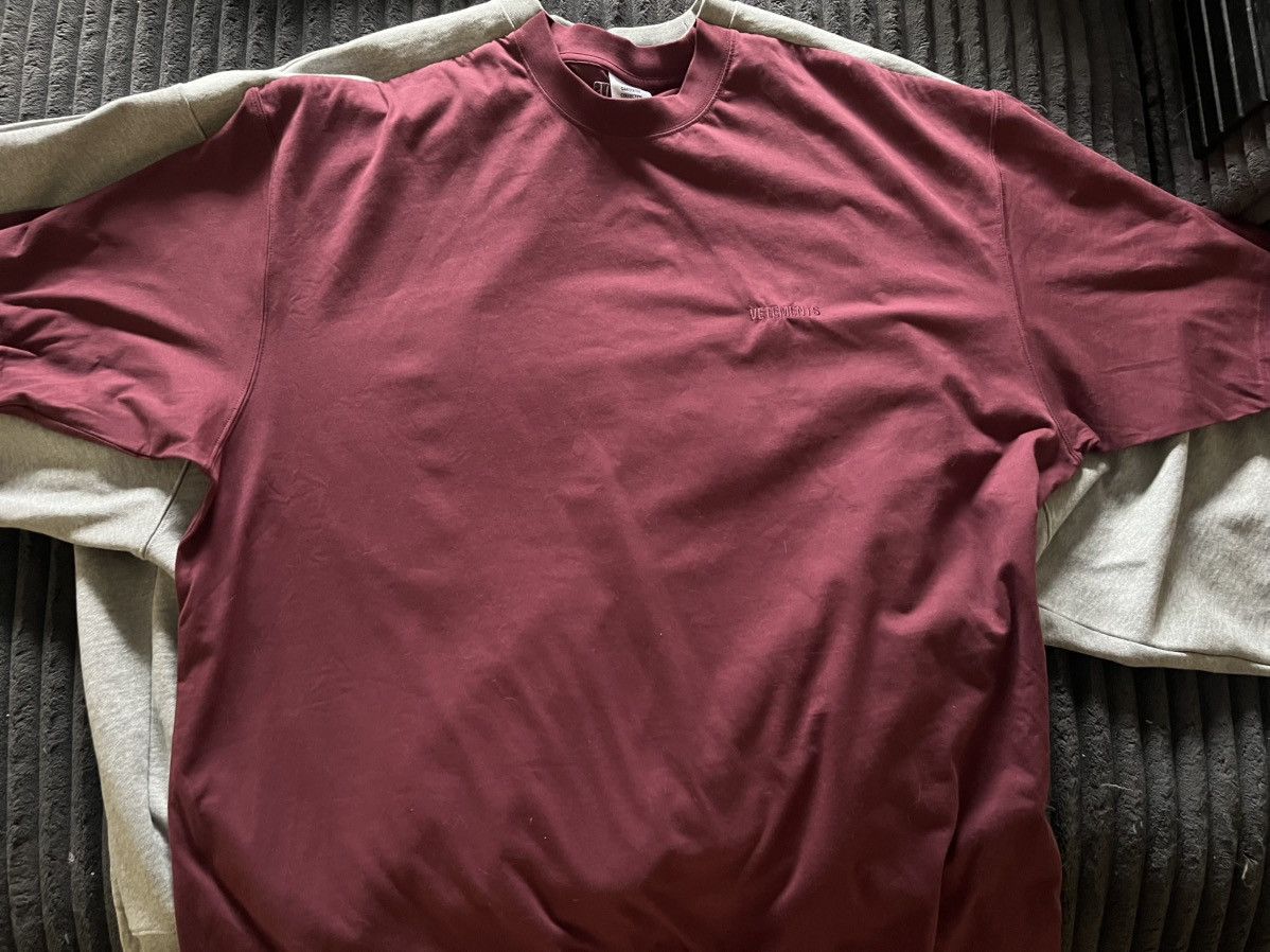 Vetements Vetements Gray & Red Runway Merged T-Shirt / Sweatshirt Size US L / EU 52-54 / 3 - 2 Thumbnail