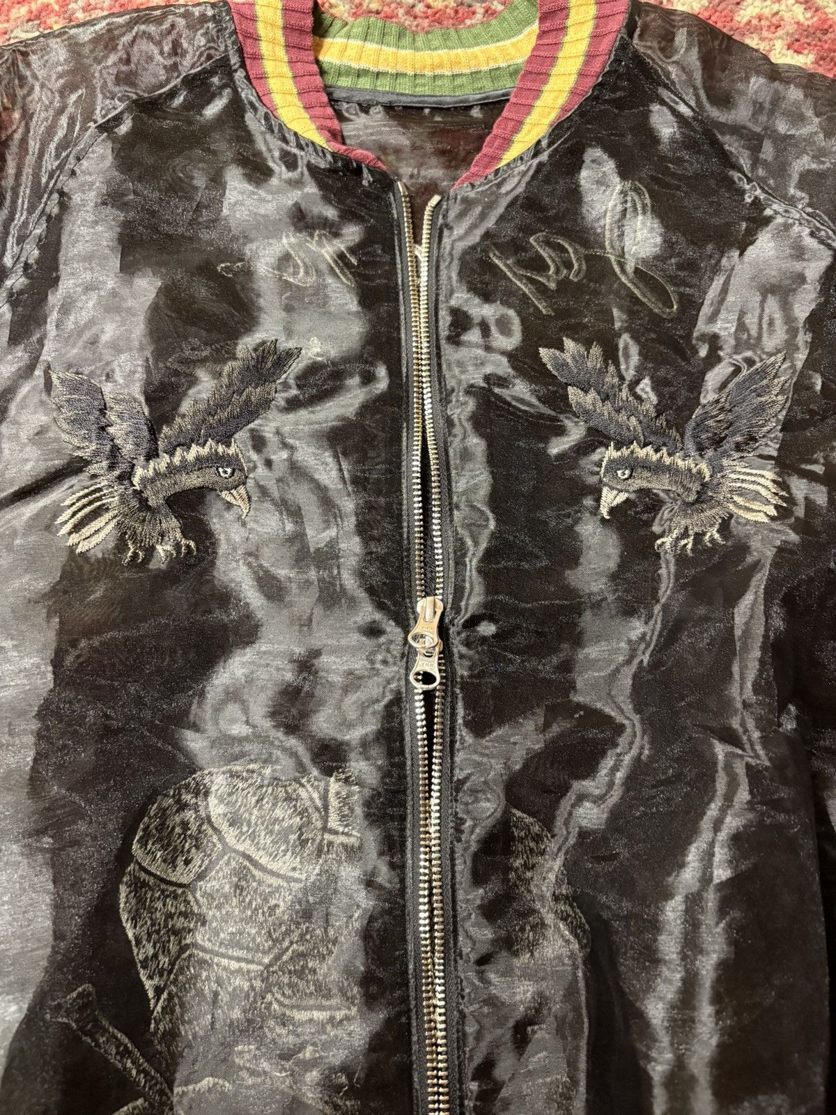 Kapital Kapital Mosquito Guard Jacket (Crow & Skull) Size US L / EU 52-54 / 3 - 2 Thumbnail