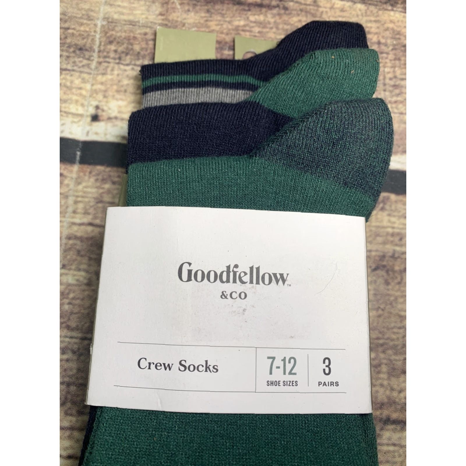 Vintage VINTAGE? No. Crew Socks 3 Pairs Shoe Sizes 7-12 Winter Cabin Goodfellow & Co NEW Size ONE SIZE - 5 Thumbnail
