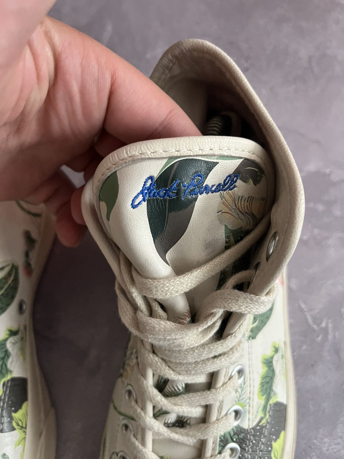 Converse 26 cm CONVERSE JACK PURCELL SIGNATURE CARNIVOROUS MID WHITE Size US 8 / EU 41 - 6 Thumbnail
