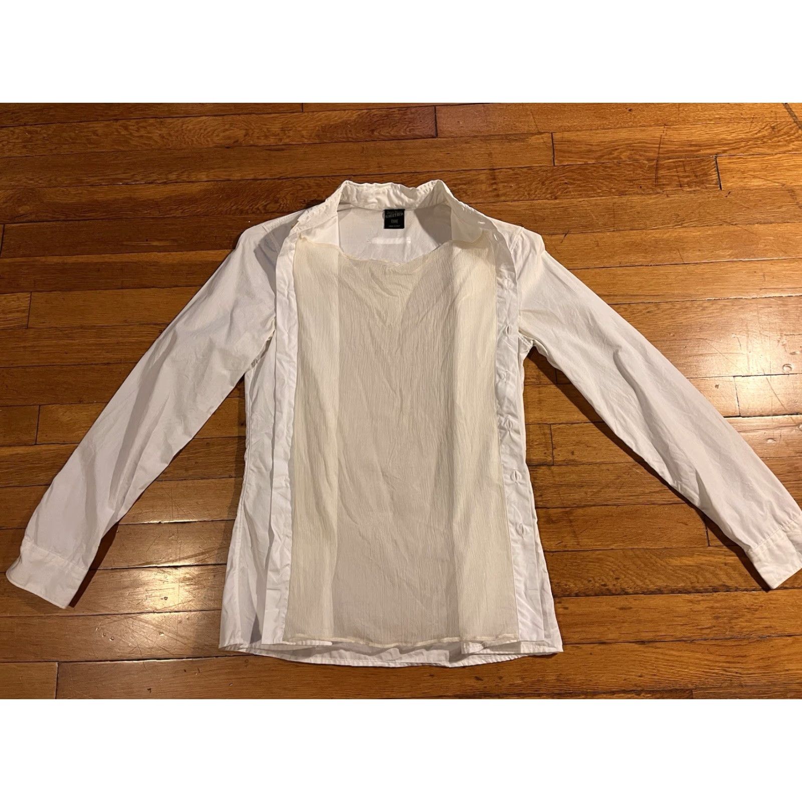 Jean Paul Gaultier VINTAGE Jean Paul Gaultier Femme Shirt Women’s 6 White Gauze 90s Size M / US 6-8 / IT 42-44 - 2 Thumbnail