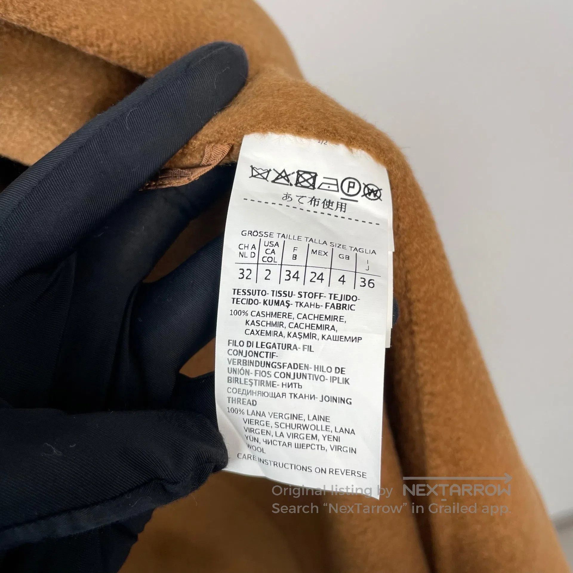 Max Mara Max Mara Caramel Labbro long cashmere coat| Size 4XL / US 24-26 - 5 Thumbnail