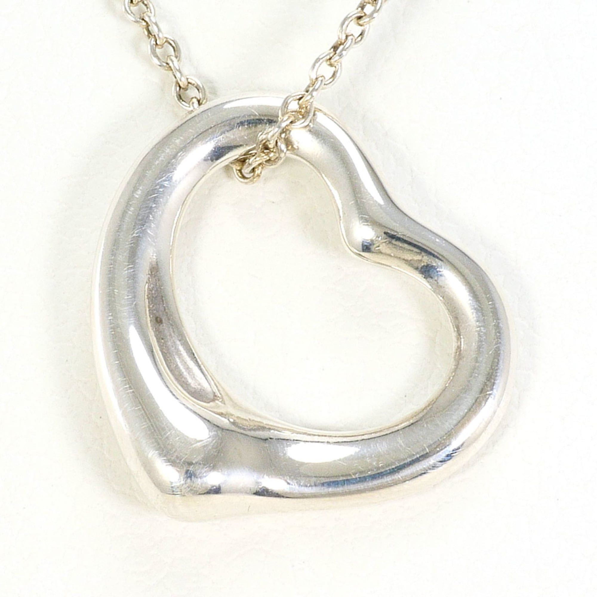 Tiffany & Co. Tiffany & Co. Open Heart Sterling Silver Necklace, Approx. 16.5 inches (41cm), Total Weight: 2.8g. Free Shipping, Like New, Gift Wrapping Available. Size ONE SIZE - 1 Thumbnail