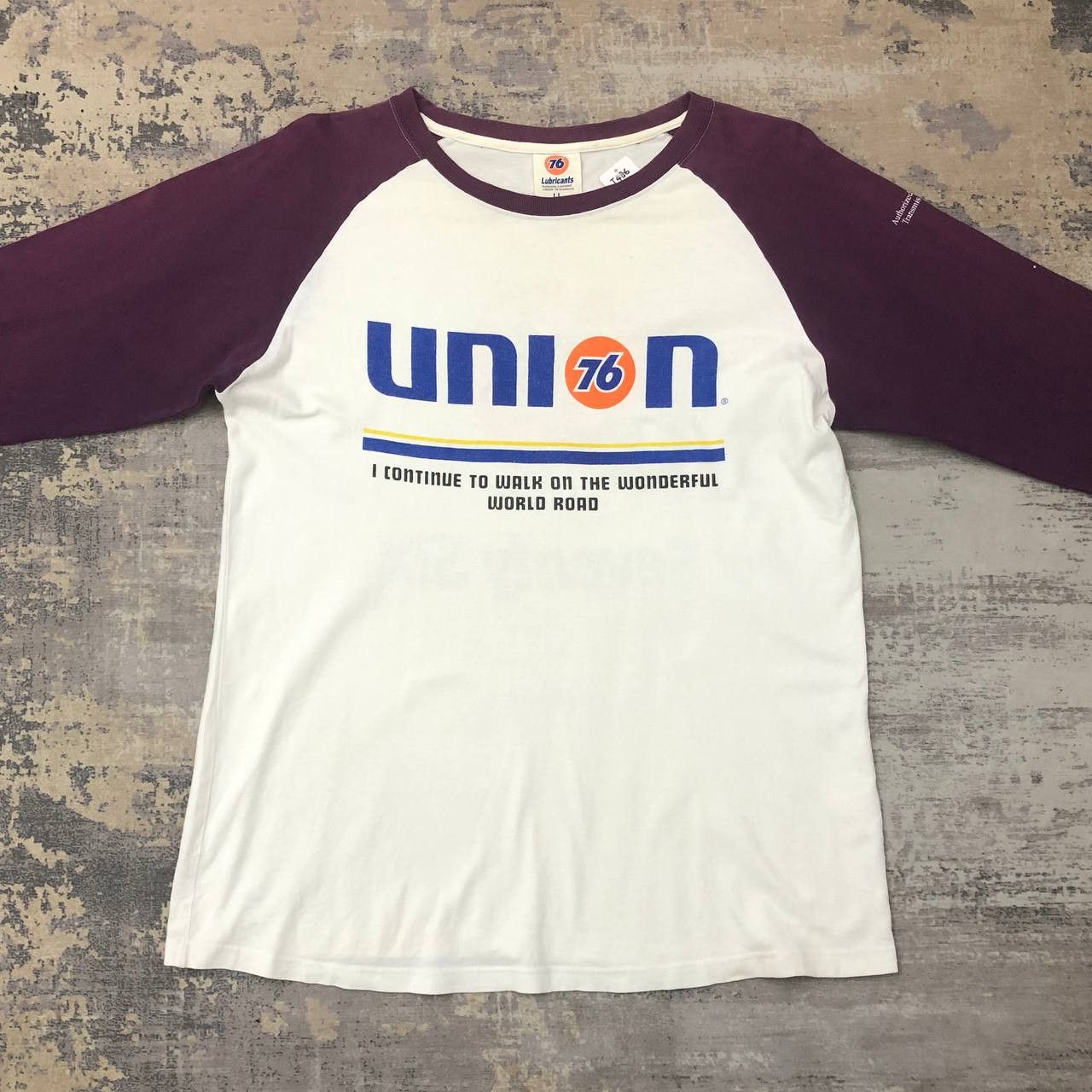 Union LA T486 VTG LUBRICANTS UNION 76 RAGLAN TEE Size US L / EU 52-54 / 3 - 3 Thumbnail