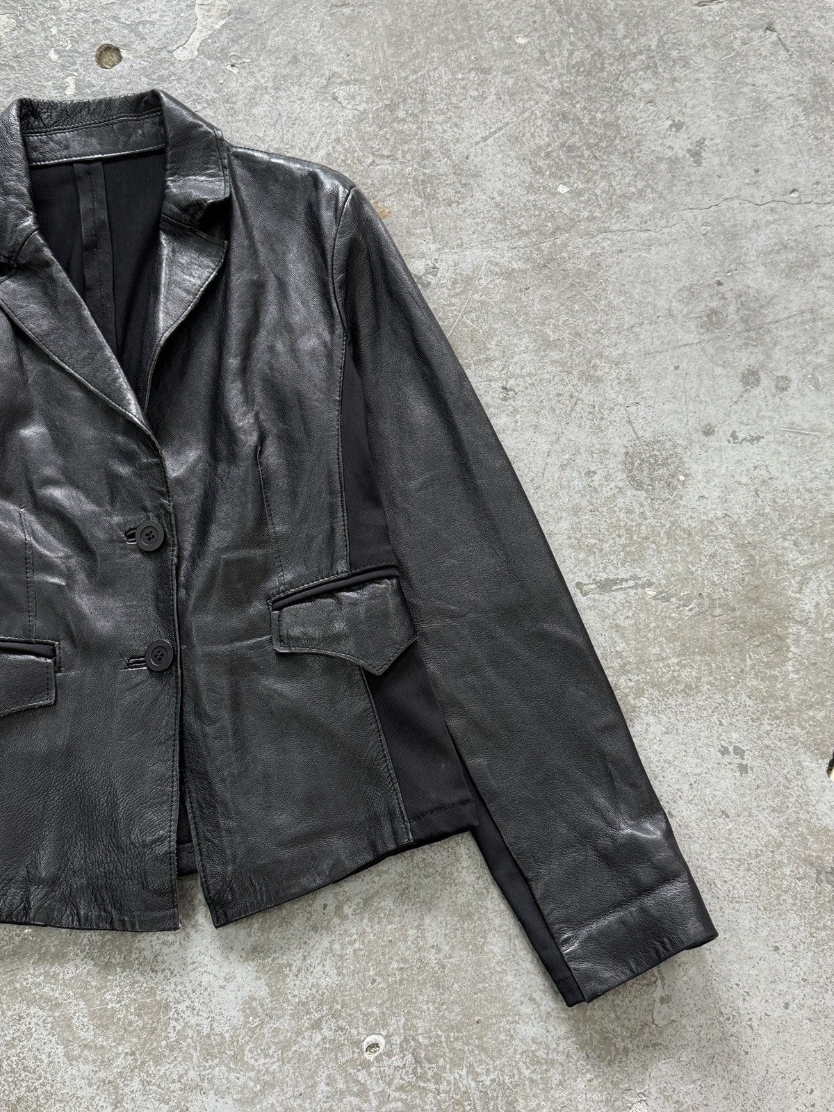Japanese Brand Vintage Genuine Leather Blazer Size L / US 10 / IT 46 - 8 Thumbnail
