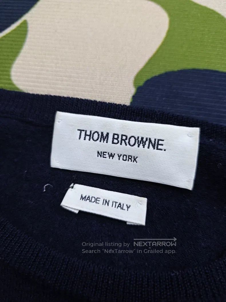 Thom Browne Thom Browne Dark blue wool hoodie Size M / US 6-8 / IT 42-44 - 3 Thumbnail