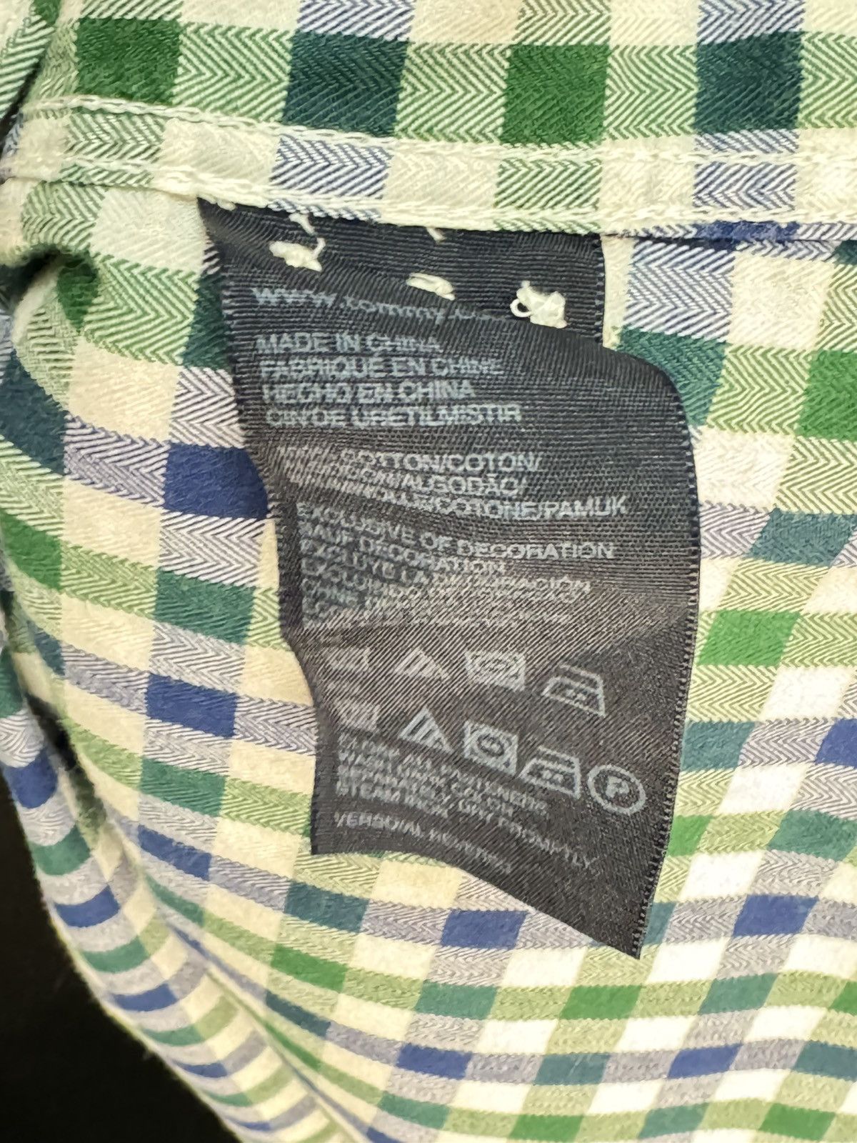 Tommy Hilfiger Tommy Hilfiger New York Fit Check Shirt Green Blue Size L Size US L / EU 52-54 / 3 - 5 Thumbnail
