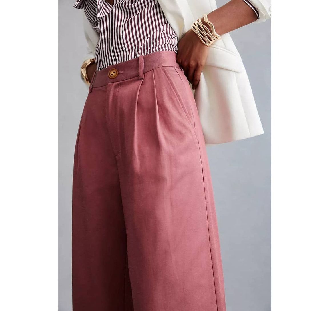 Anthropologie New Anthropologie Magali Pascal Audra Pants $345 SMALL Rose Size 27" / US 4 / IT 40 - 2 Thumbnail