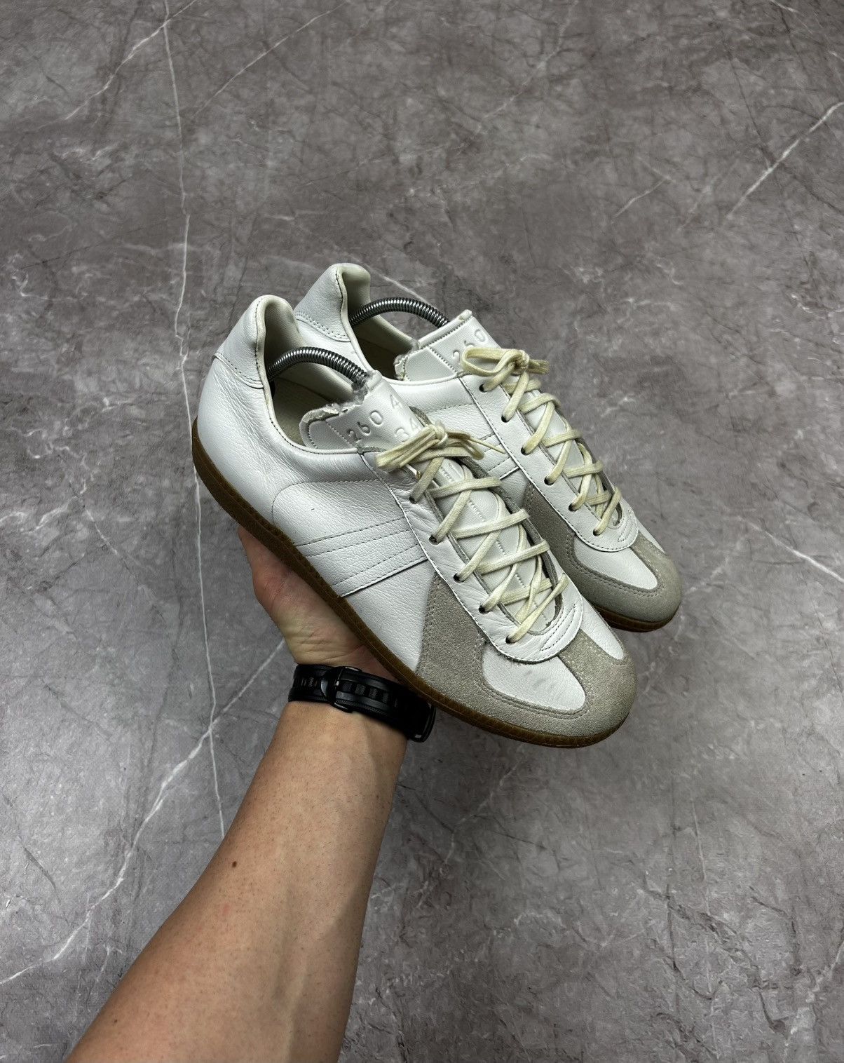 Vintage GAT BW Sport Army Trainer Bundeswehr Shoes Leather Sneakers Size US 8 / EU 41 - 2 Thumbnail
